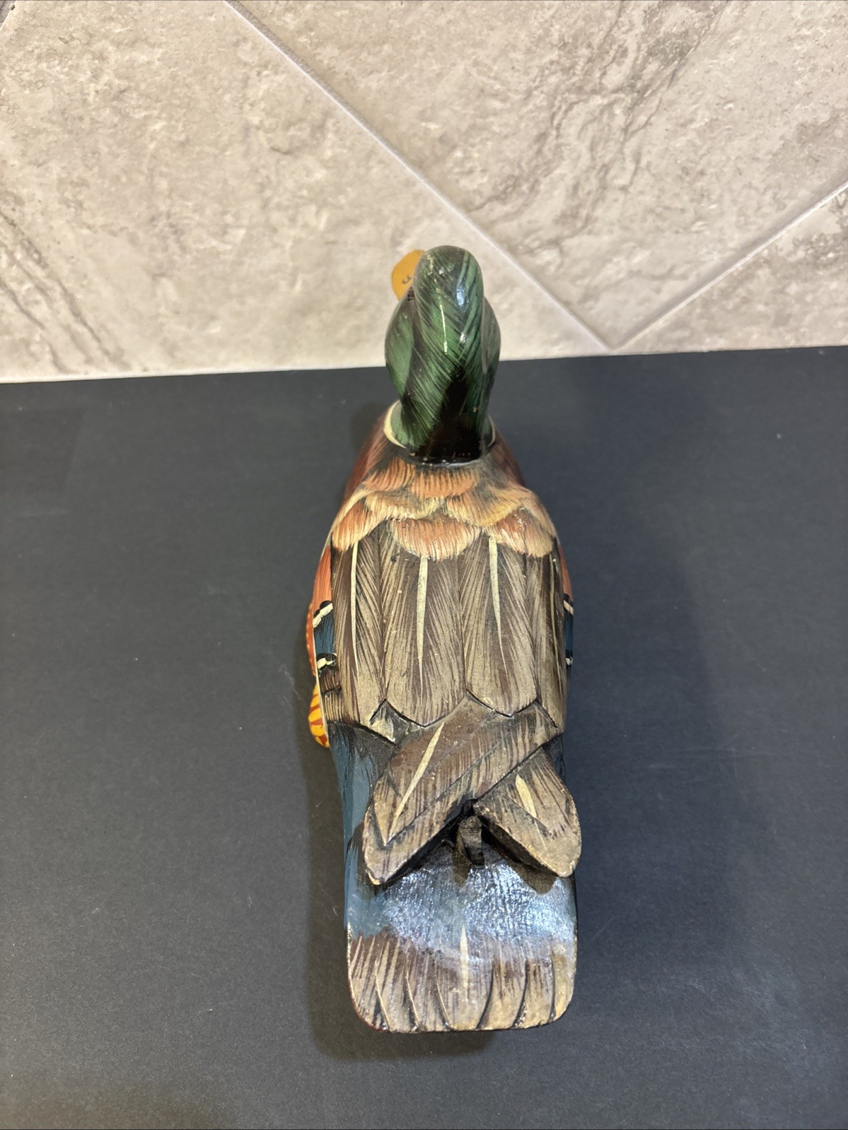 Hand Carved & Painted Wooden Duck Made In The Philippines