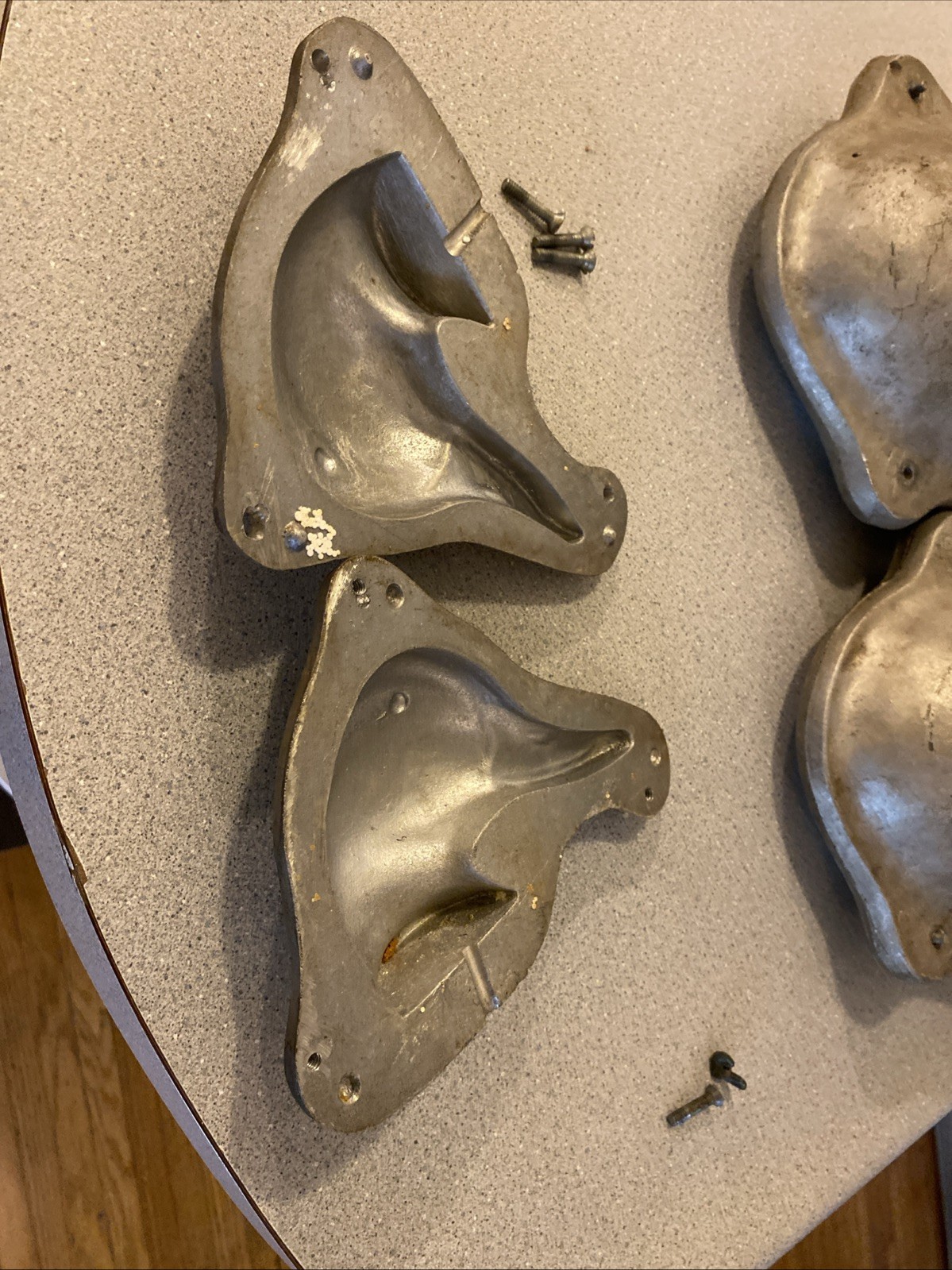 Vintage Cast Aluminum 3 Piece Duck Decoy Mold, Body & More,READ