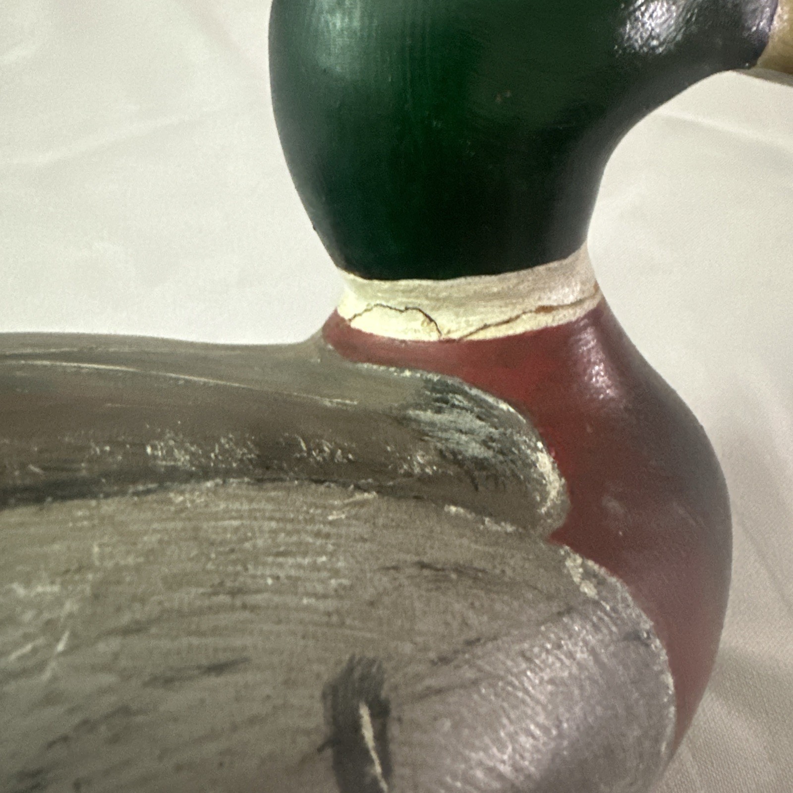 Vtg Mason Standard Grade Mallard Drake Duck Decoy Dry Original Paint