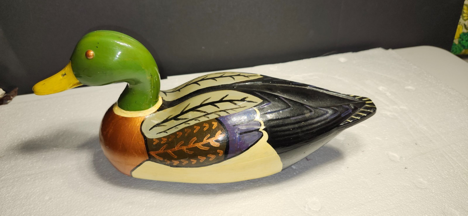 Vintage Mallard Drake Painted Decoy “Victor Majestic Decoys” Animal Trap Co of A