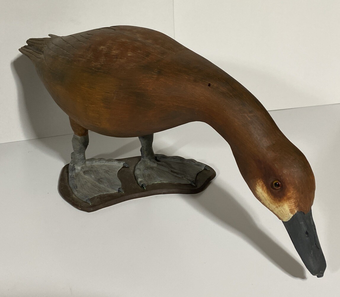 Pair Of 1981 Canvasback Duck Decoys by Robert D. Funke Havre DeGrace Maryland