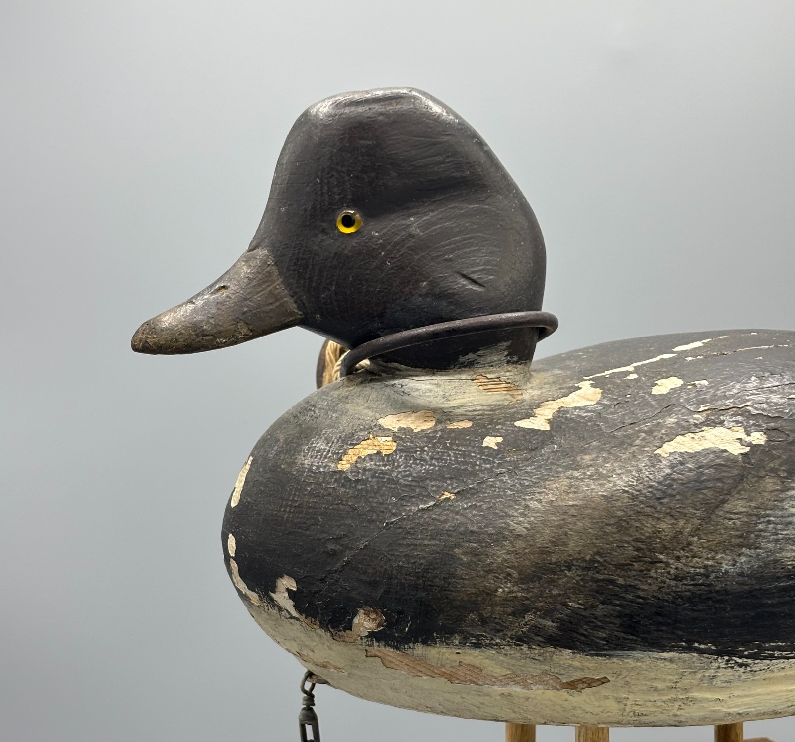 **EARLY*ALEX BAY/CLAYTON NY GOLDENEYE ANTIQUE DUCK DECOY *MOSTLY ORIGINAL PAINT*