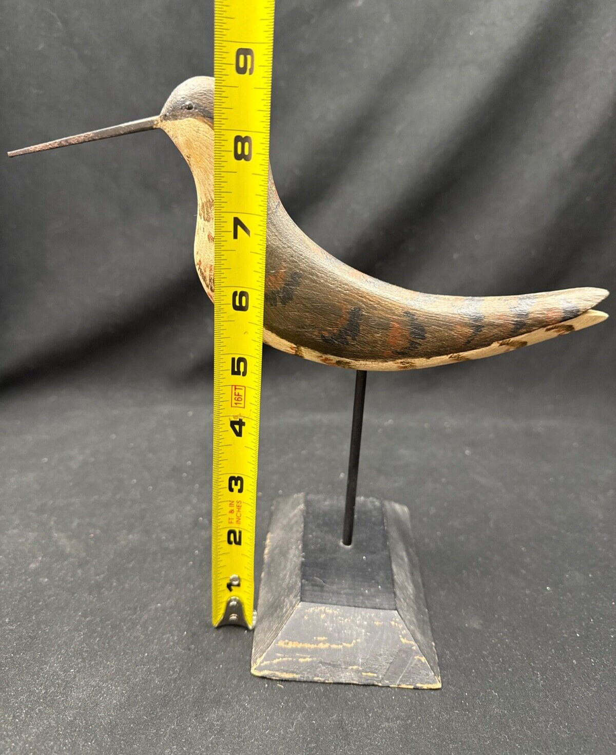 YELLOWLEGS SHOREBIRD DECOY PRIMITIVE FOLK ART ANTIQUE HUNTER CABIN