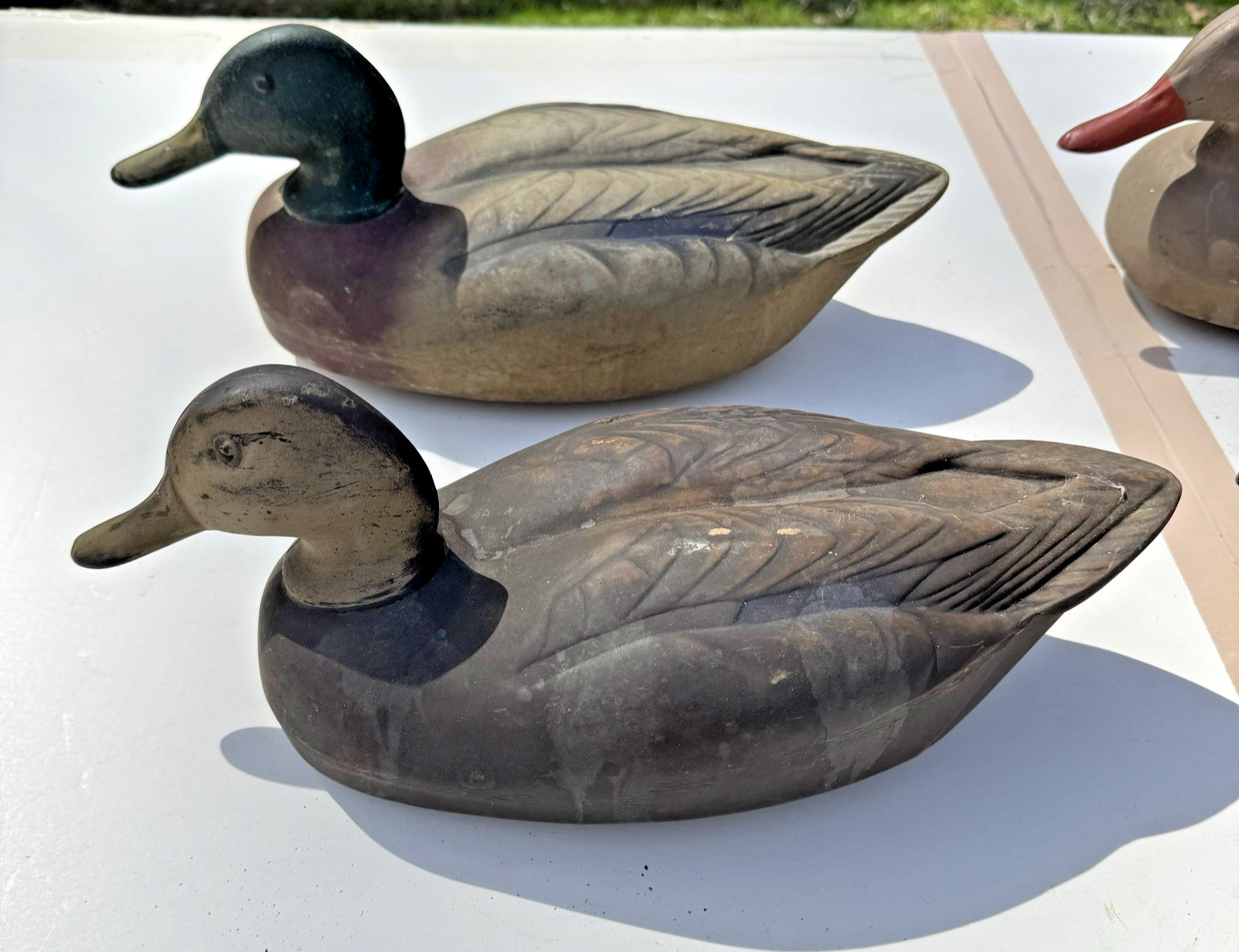 Lot of 6 Vintage Herters Inc Duck Decoys 1960 Durlon & Tenite Waseca Minn USA