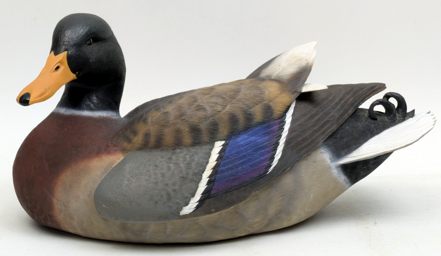 Ducks Unlimited Resin Mallard Duck Decoy Limited Edition 1999-2000 Bach ~ READ