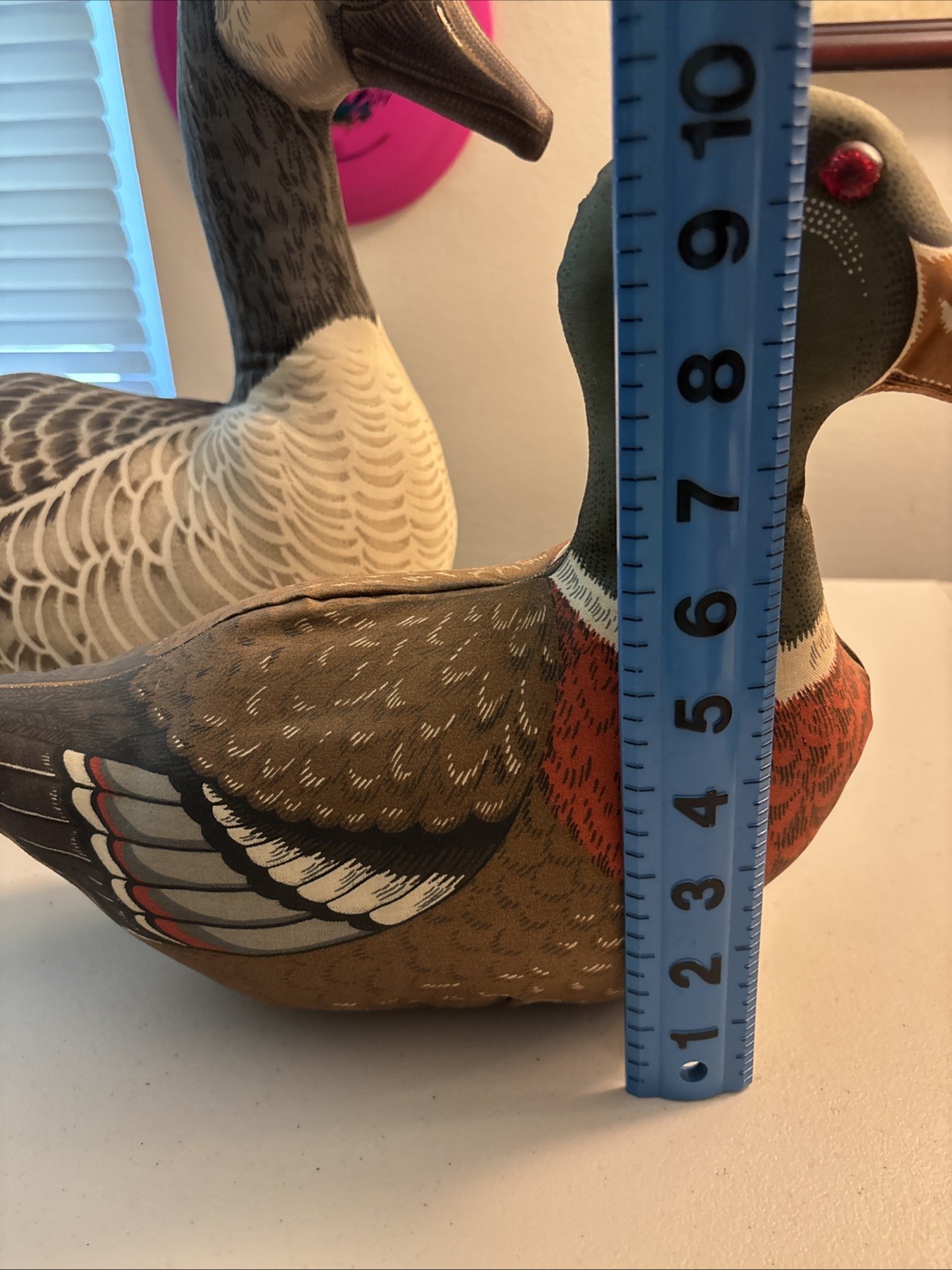 Mallard Duck & Canadian Goose Decoy Fabric-Stuffed – Weighted Door Stops – Good