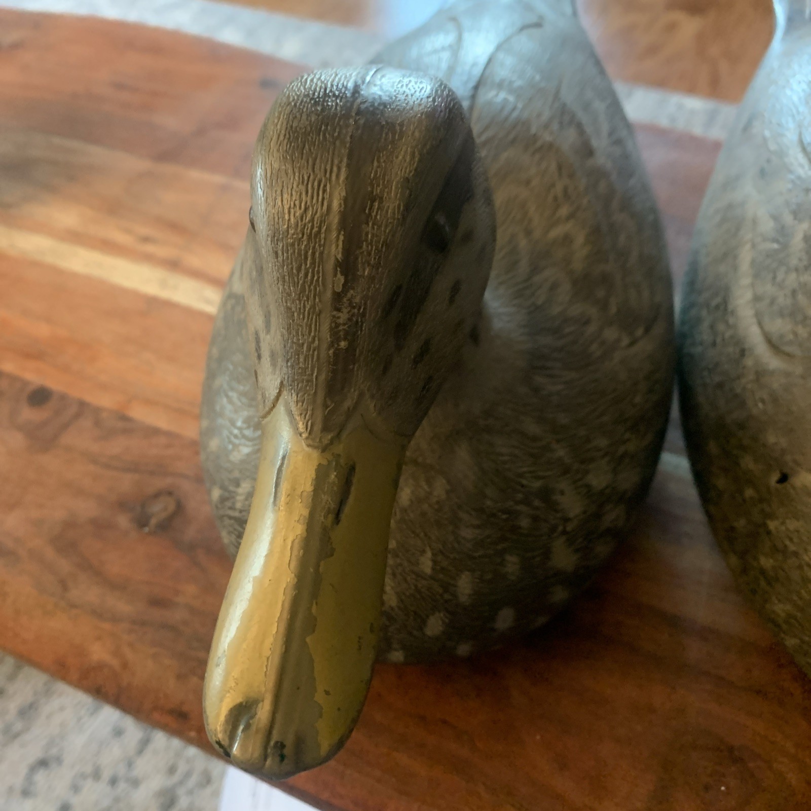 Vintage Duck Decoy Victor D-9 Animal Trap Company Hard Plastic Mallard