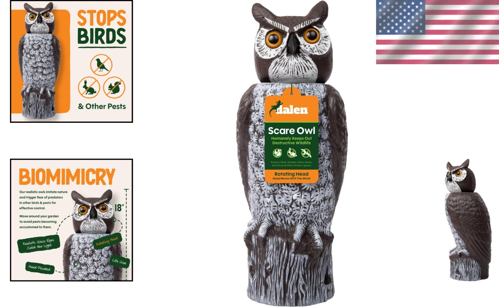 Quality Owl Decoy – Bird Repellent for Home & Garden