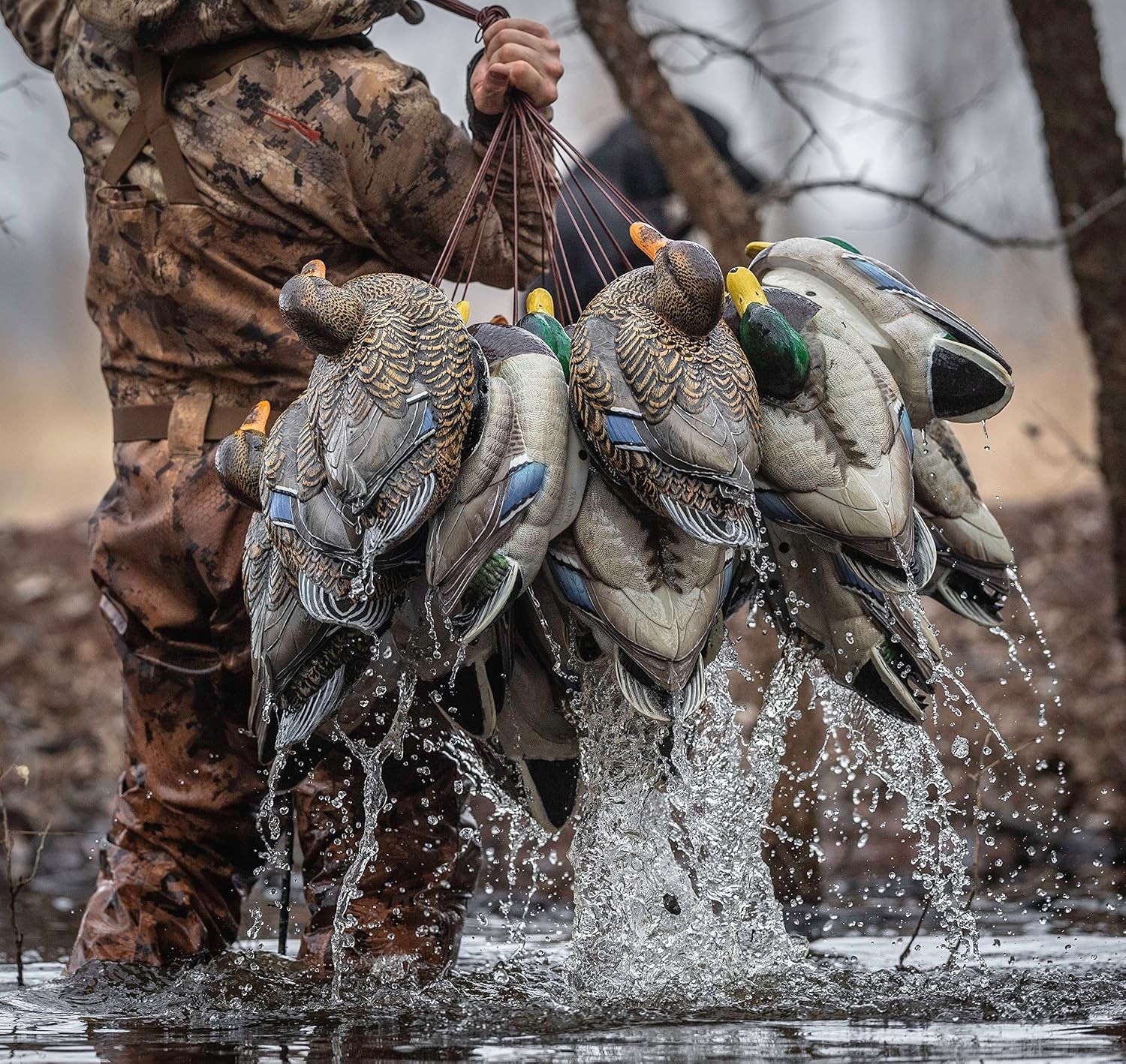 6ft Heavy-Duty Duck Decoy Rig with Reliable Carabiner – Ideal for Goose Hunting