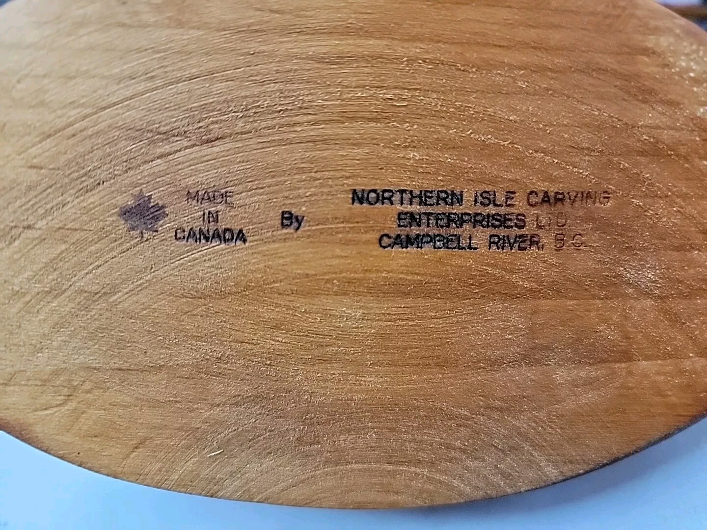 Wooden Mallard Duck Decoy Northern Isle Carving B.C Campbell River Alder