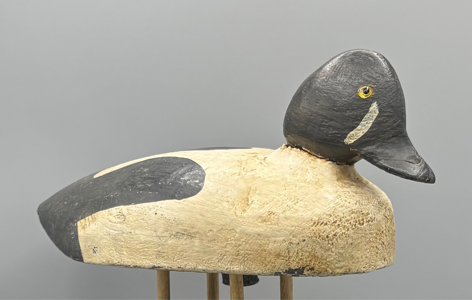 CA 1920s MAINE OR NOVA SCOTIA ORIGINAL PAINT **BARROWS GOLDENEYE** DRAKE DECOY