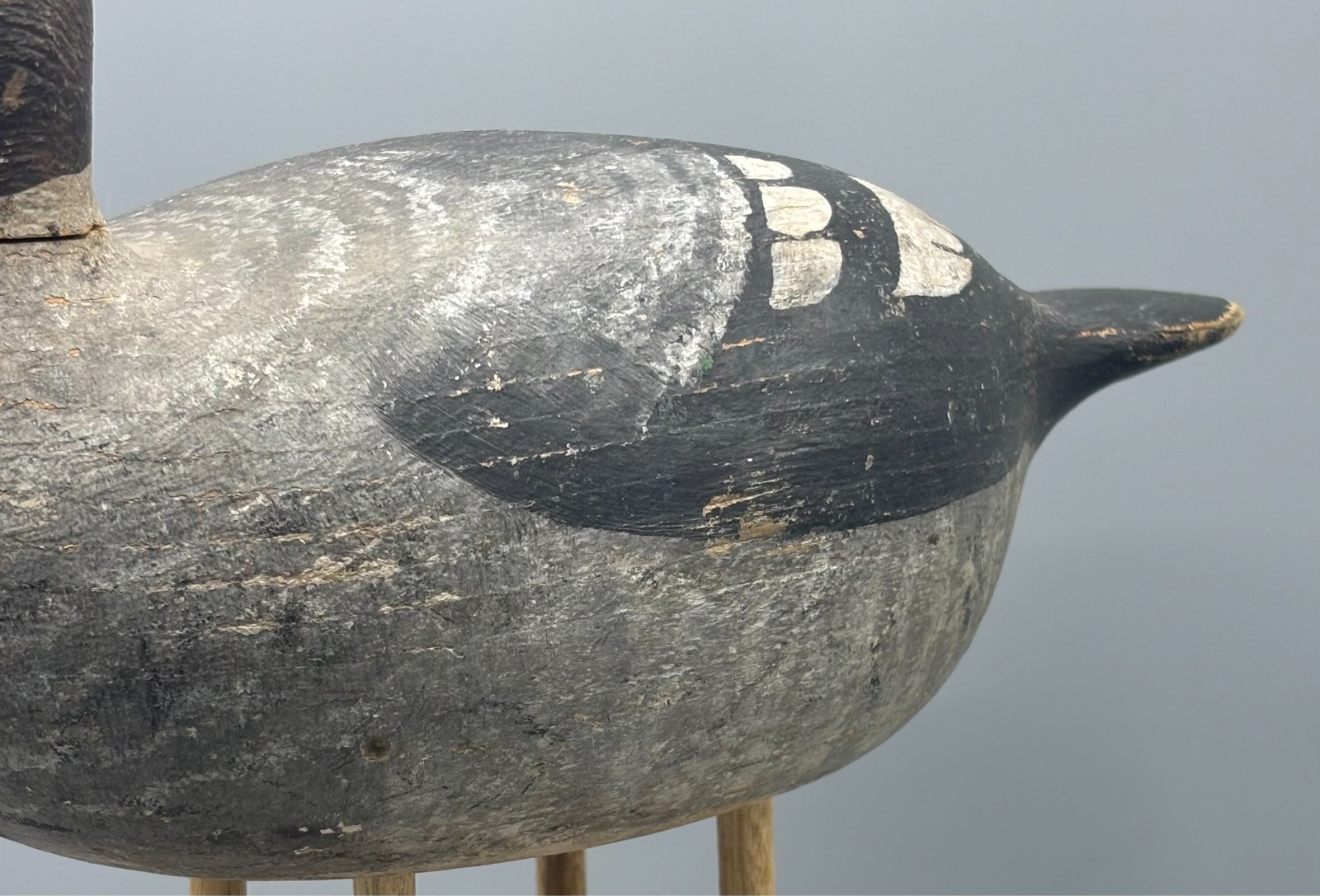 JULIUS MITTLESTEADT (1888-1957),BUFFALO, NY GOLDENEYE HEN ANTIQUE DECOY *ORG PNT