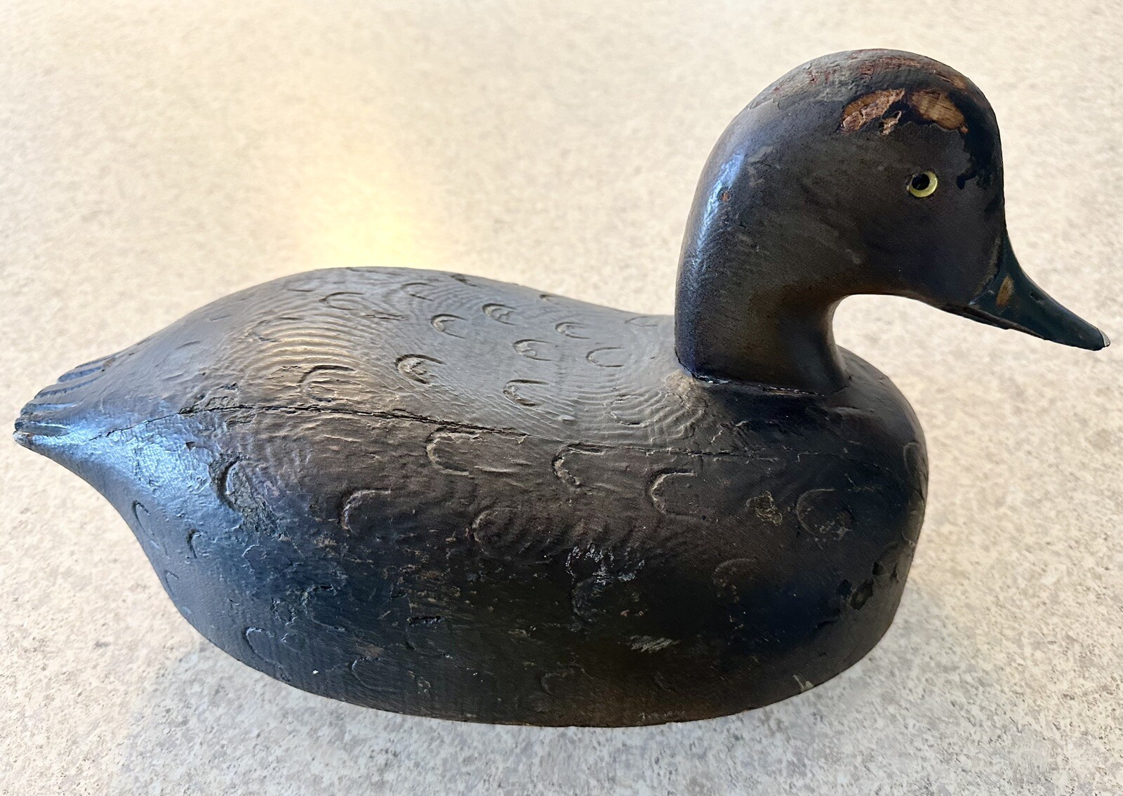 Vintage Wood Duck Decoy Antique Hand Carved Unsigned Unbranded