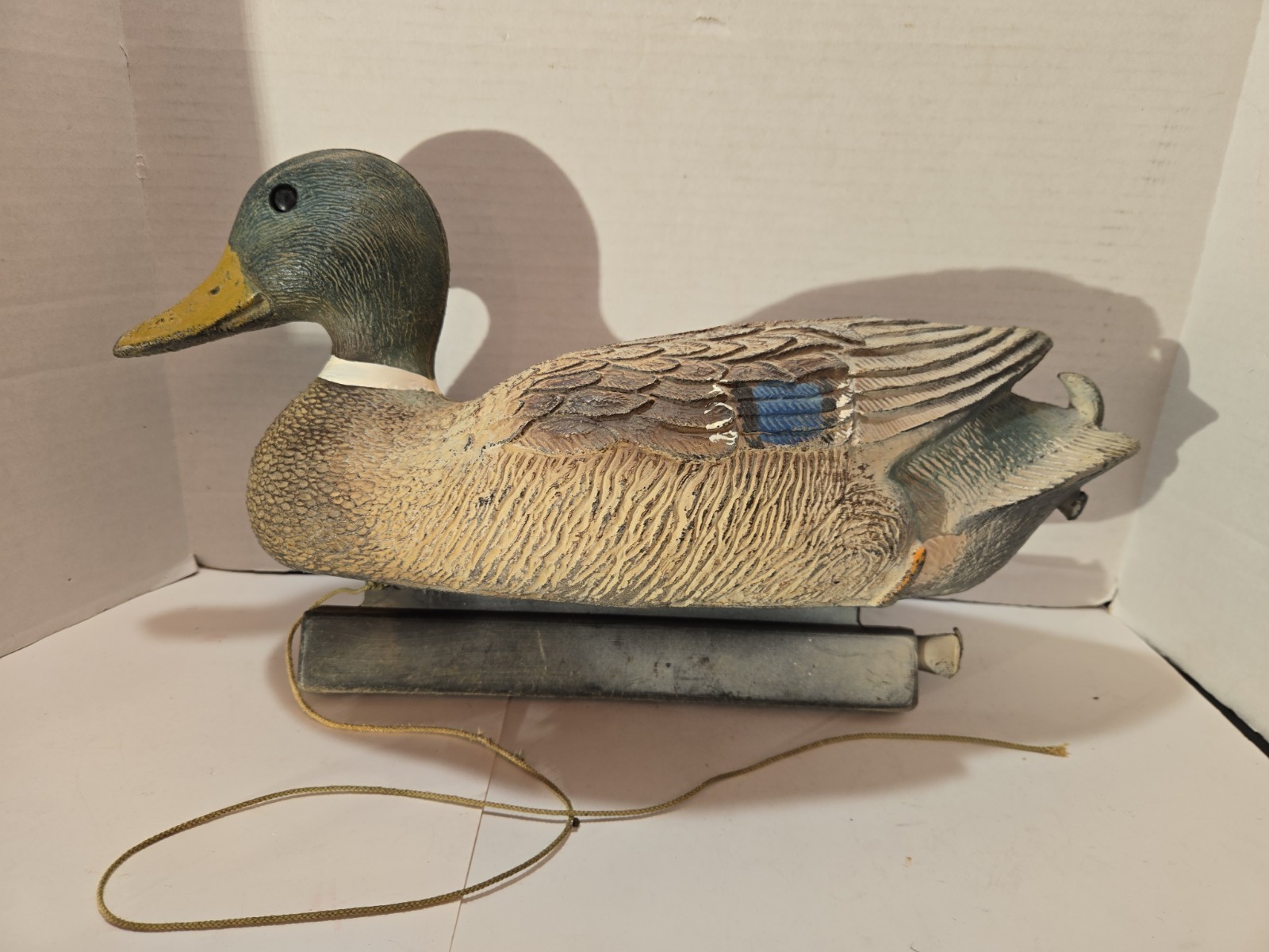 Vintage Flambeau 18″ Blue Head Mallard Plastic Duck Decoy Hunting Or Dispay Used