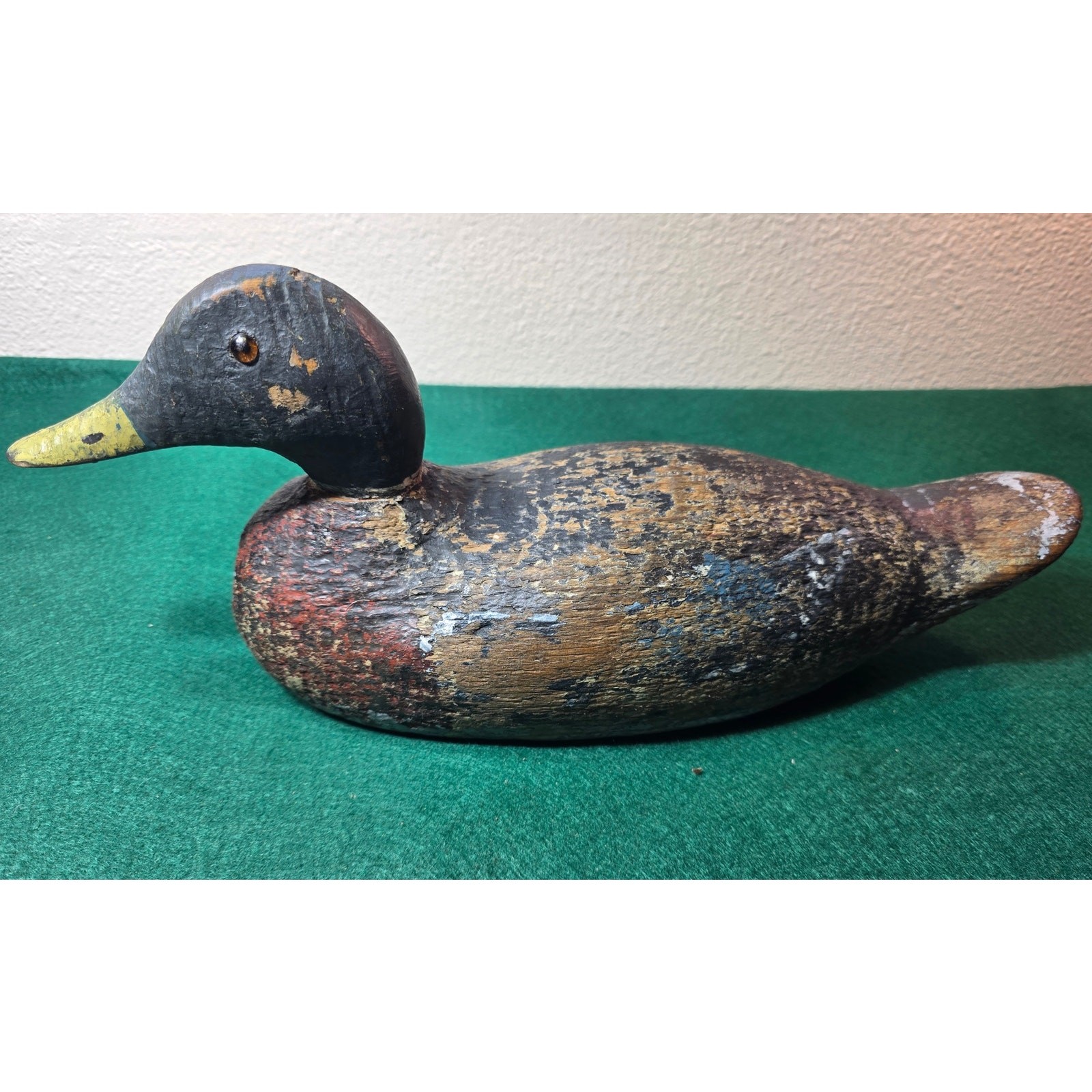 Vintage Mallard duck decoy Victor Animal Trap Company (Pascagoula, MS) ca.