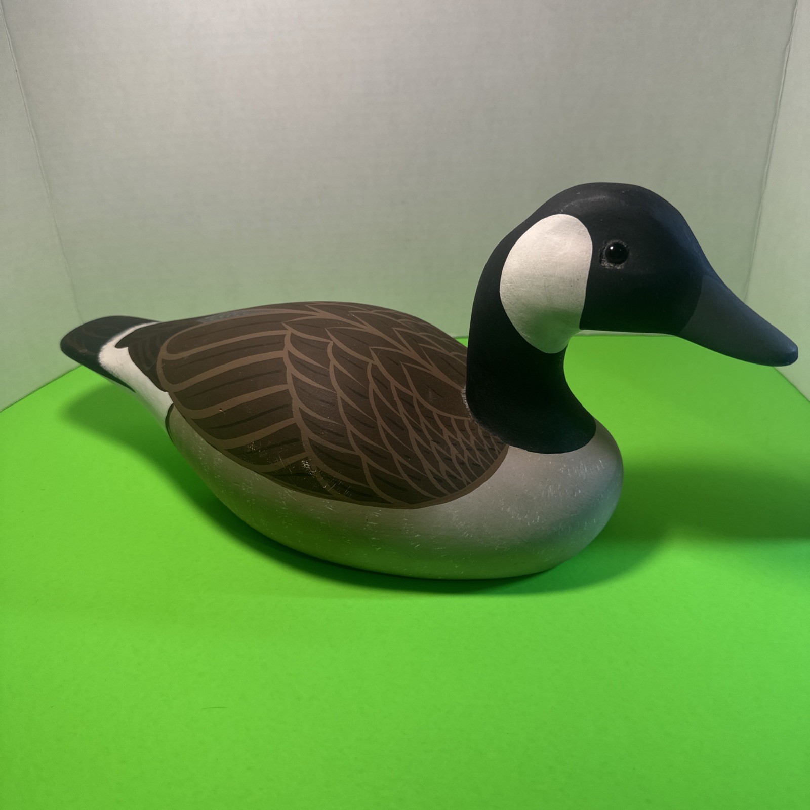 Vintage Wood Decoy Signed Hornick Bros Stoney Point Decoys Oak Hall Virginia1975