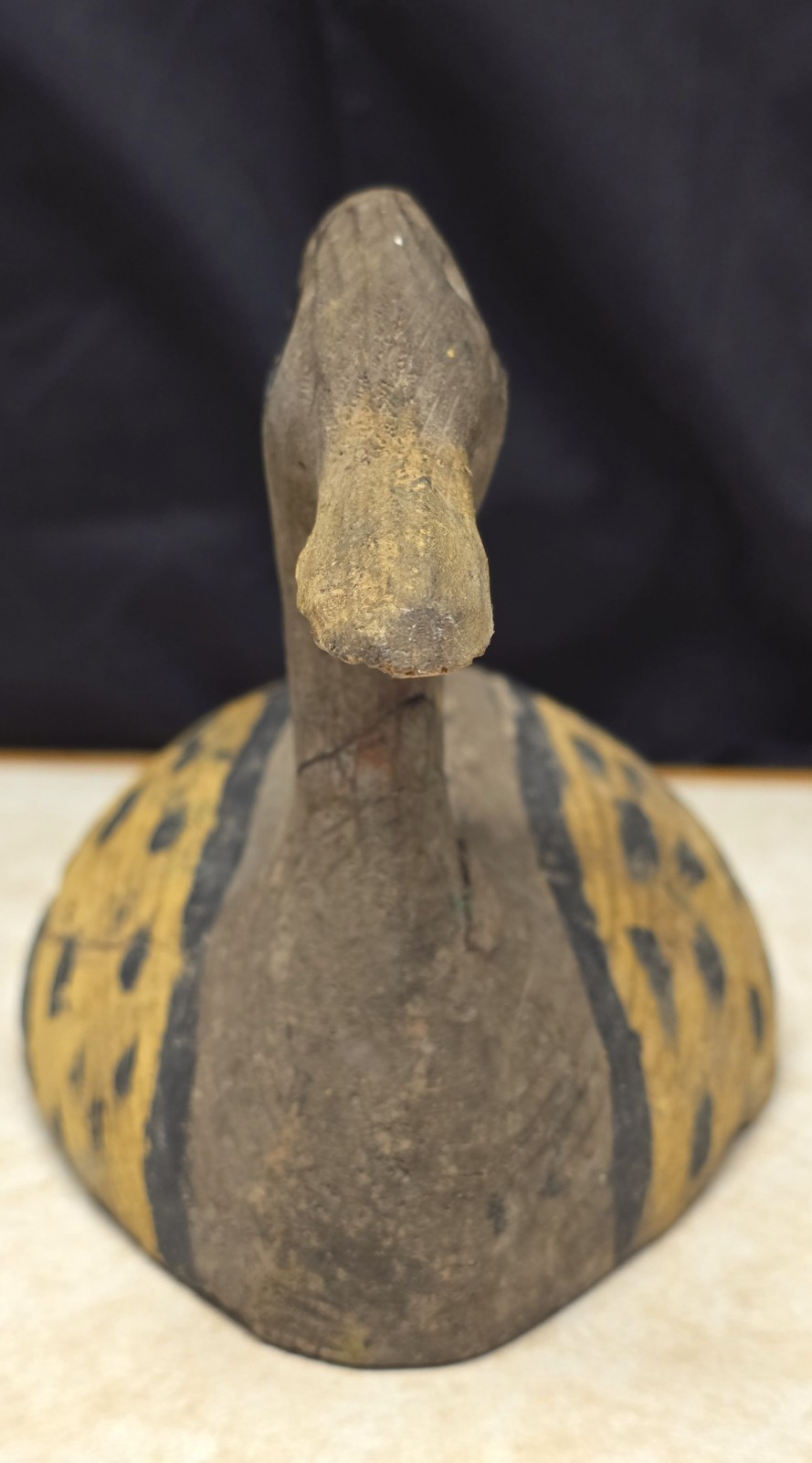 Antique German Folk Art Duck Decoy Hand Made 5 3/4″ x 11 1/2″ x 5″