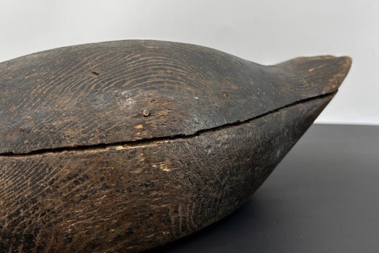 Pre -1905 Mason Premier Grade Black Hand Carved Duck Decoy (c. 1898–1904) RARE