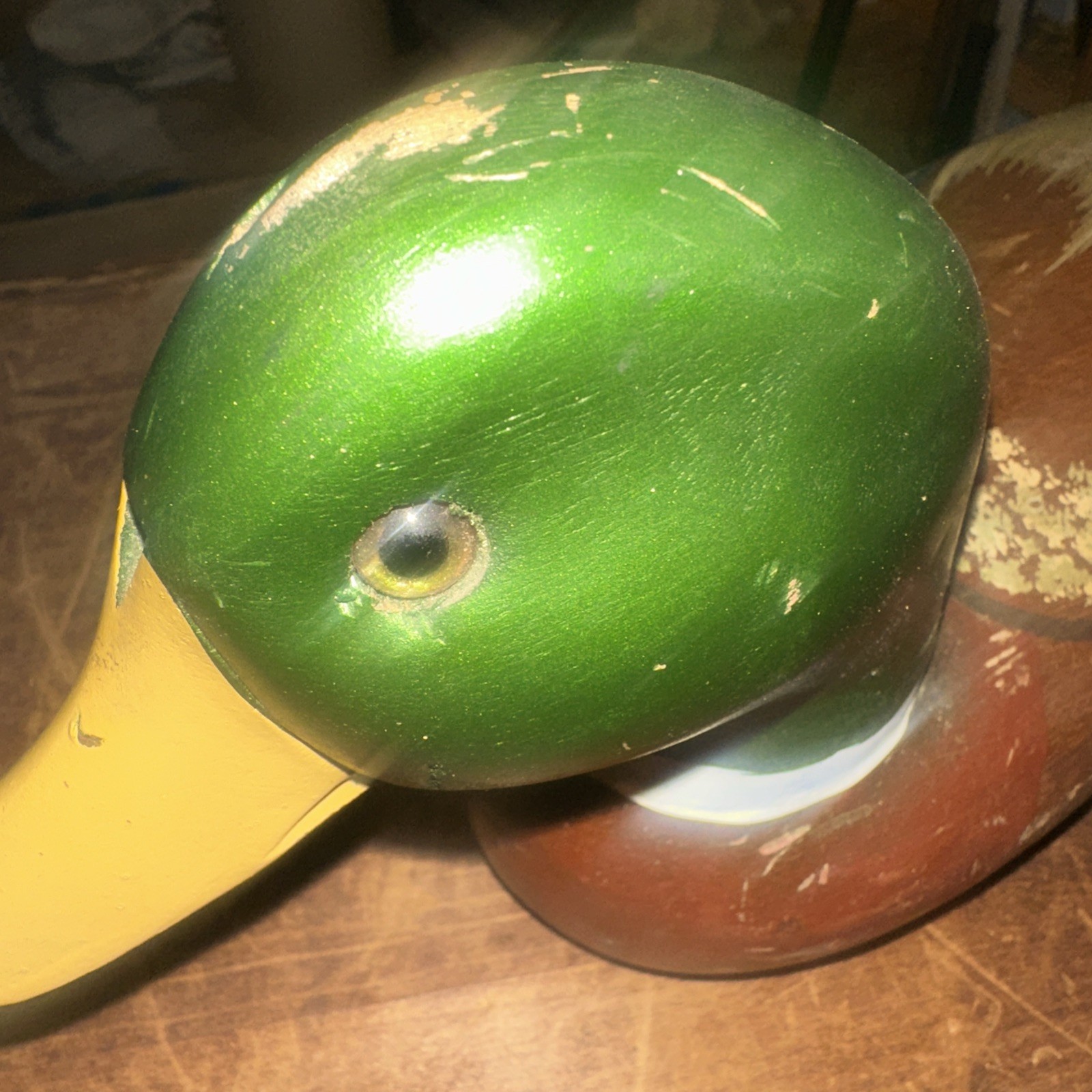 Vintage Wooden Mallard Duck Decoy.Home Decor. Some Wear. See Pics for Condition