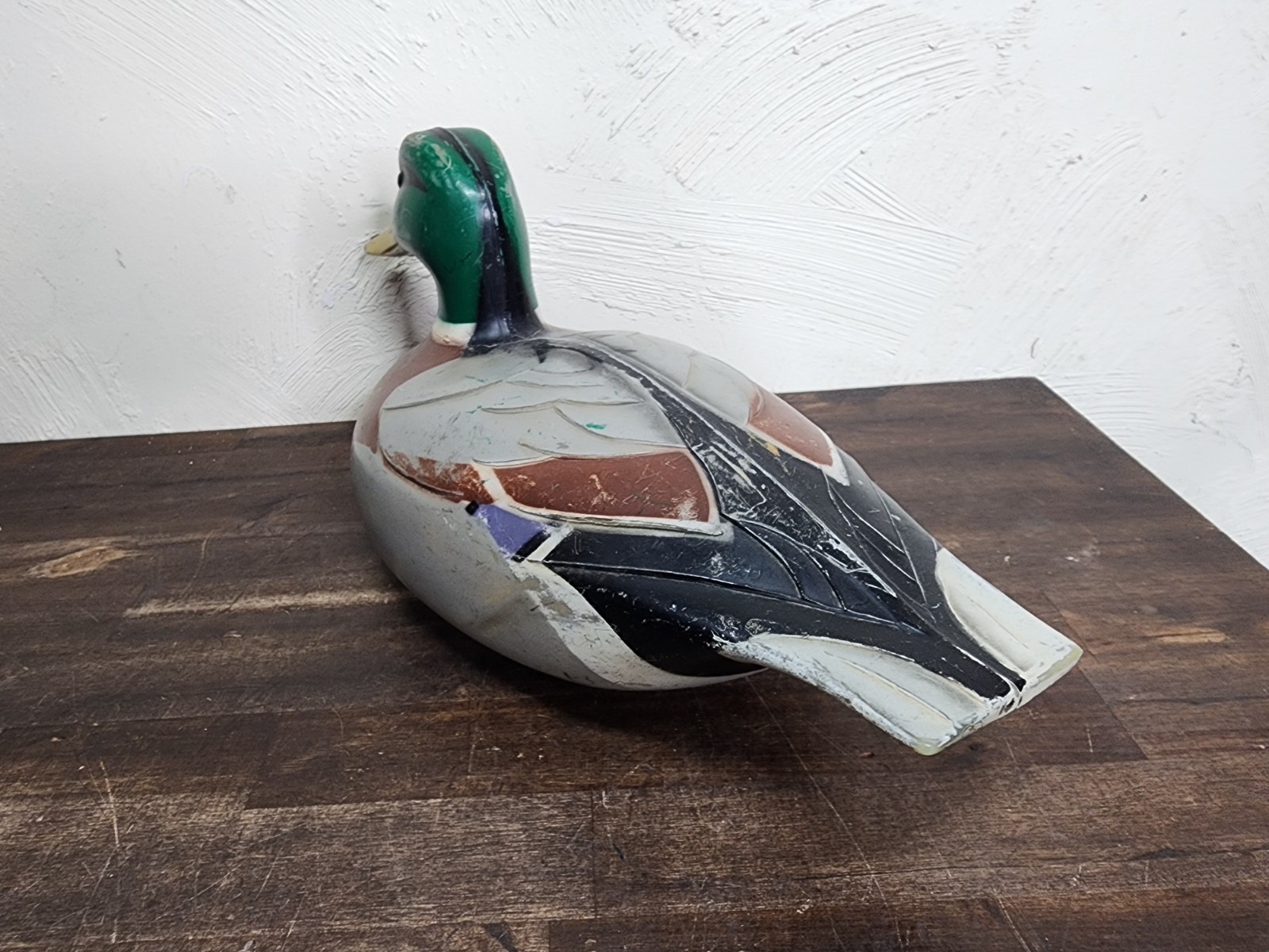 Vintage Duck Decoy Victor D9 1967 Mallard Drake by Woodstream Co. Plastic