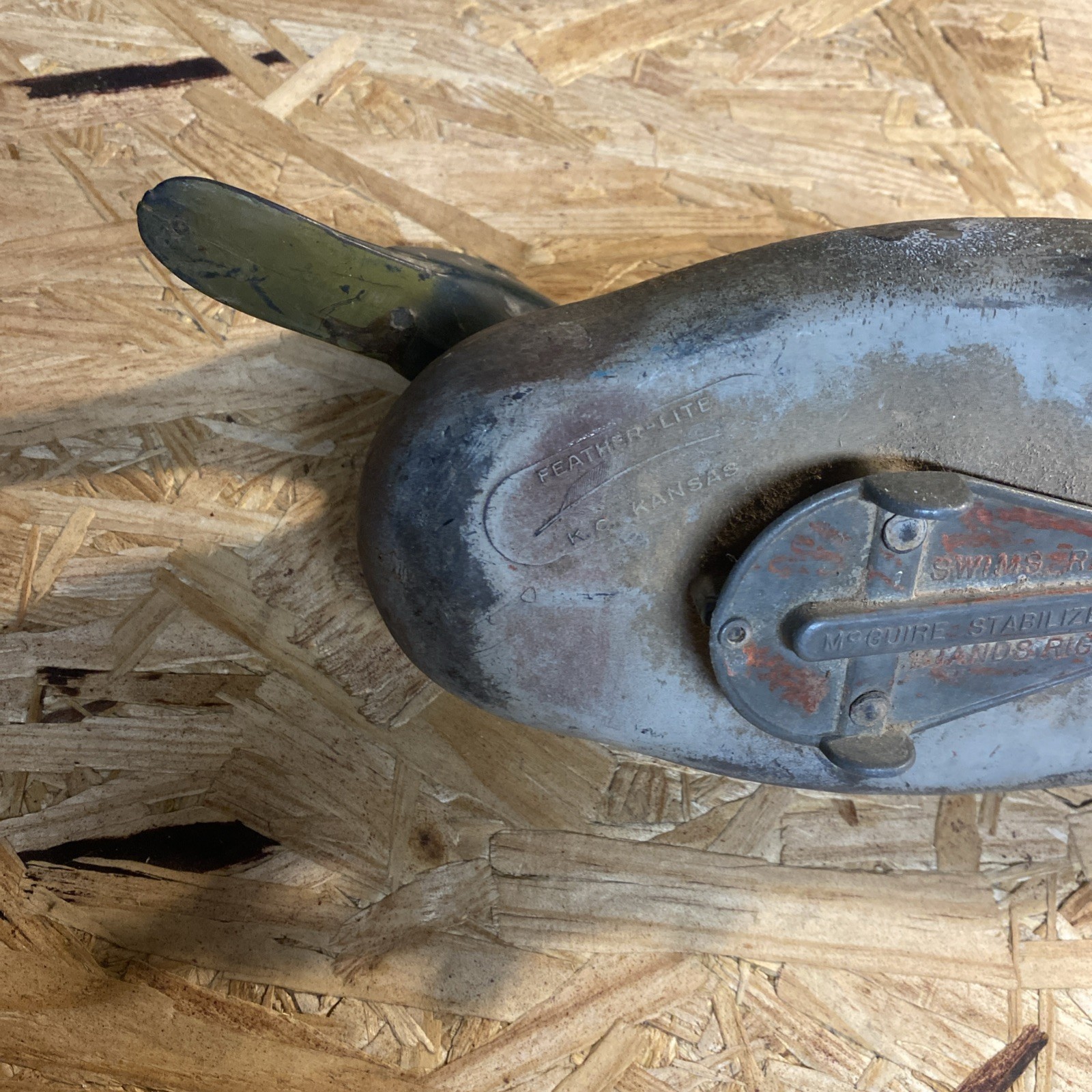Vtg Featherlite Duck Decoy Mallard McGuire Stabilizer Swims/Stands Right 14”