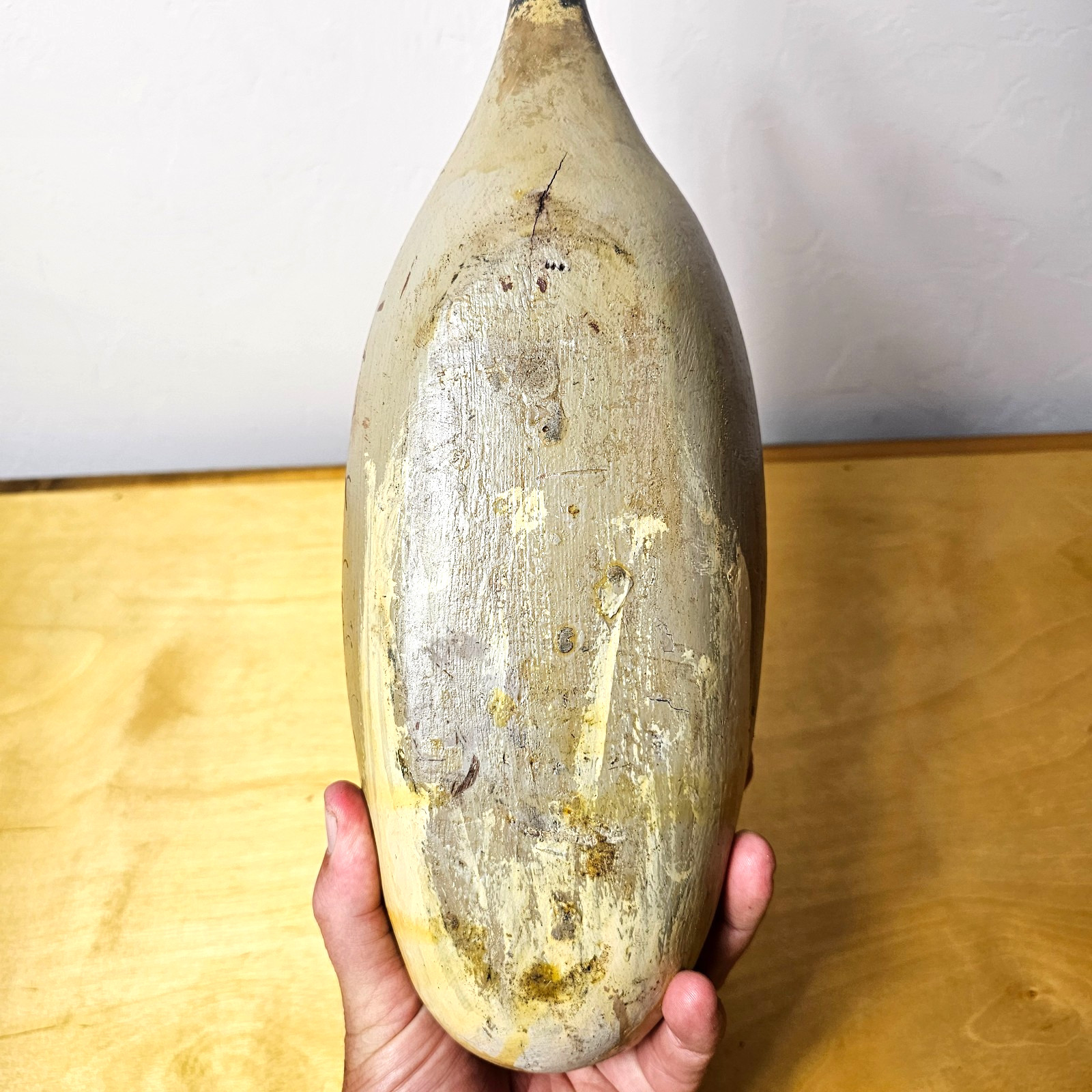 Pintail Drake Duck Decoy Hand Carved Wood Glass Eyes