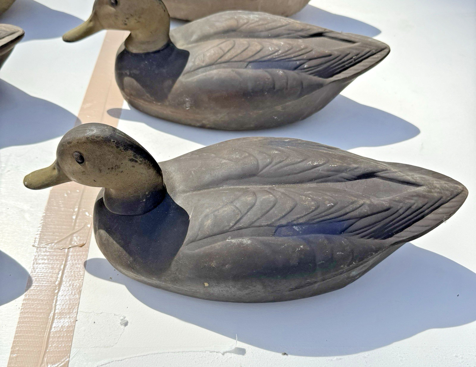 Lot of 6 Vintage Herters Inc Duck Decoys 1960 Durlon & Tenite Waseca Minn USA