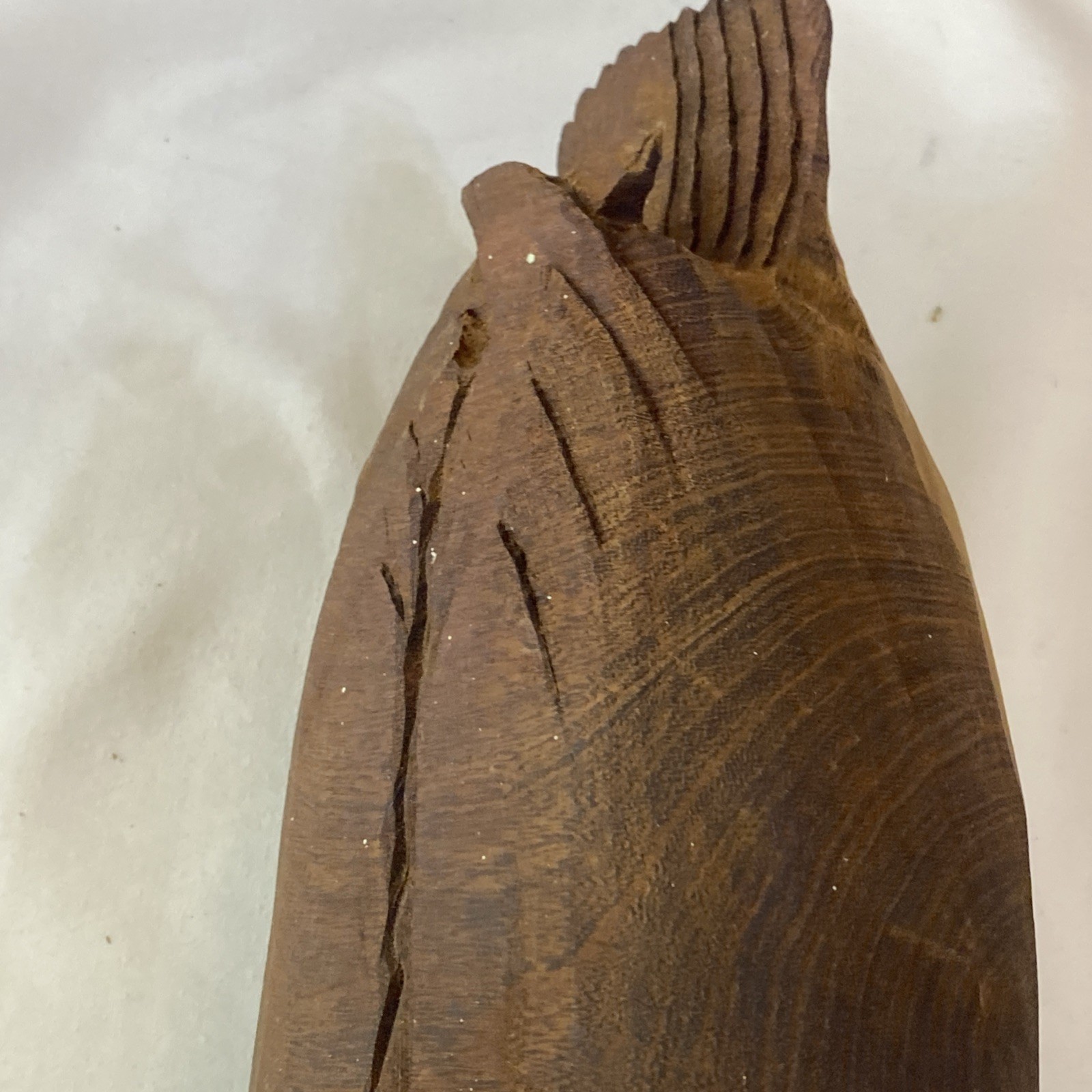 PRIMITIVE CARVED SOLID WOOD DUCK LIFE SIZE 15” WEIGHTS 5 POUNDS ONE OF A KIND