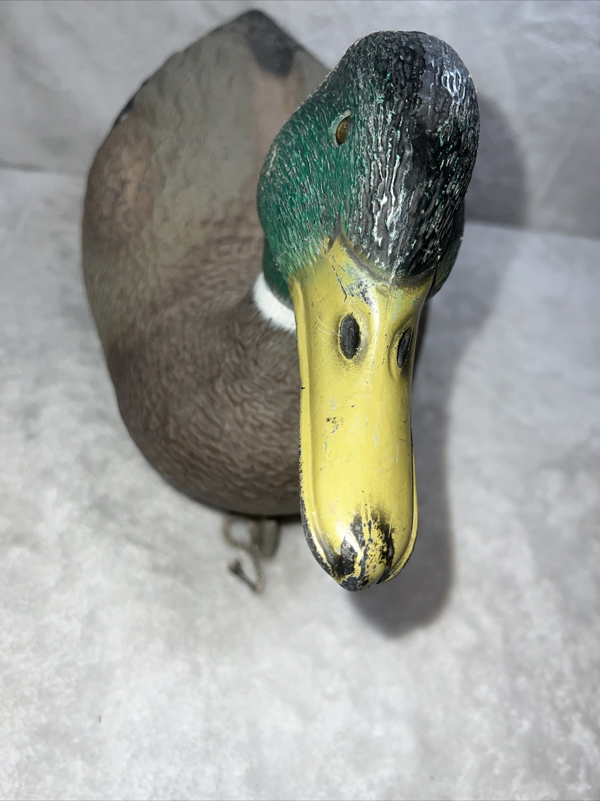 Vintage DUCK DECOY Plastic 15” Mallard Drake