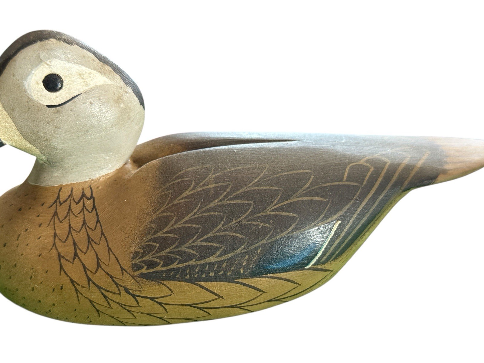 William Bill Coleman Chestertown MD 1/2 Size Wood Duck Decoy Pair Original 1970