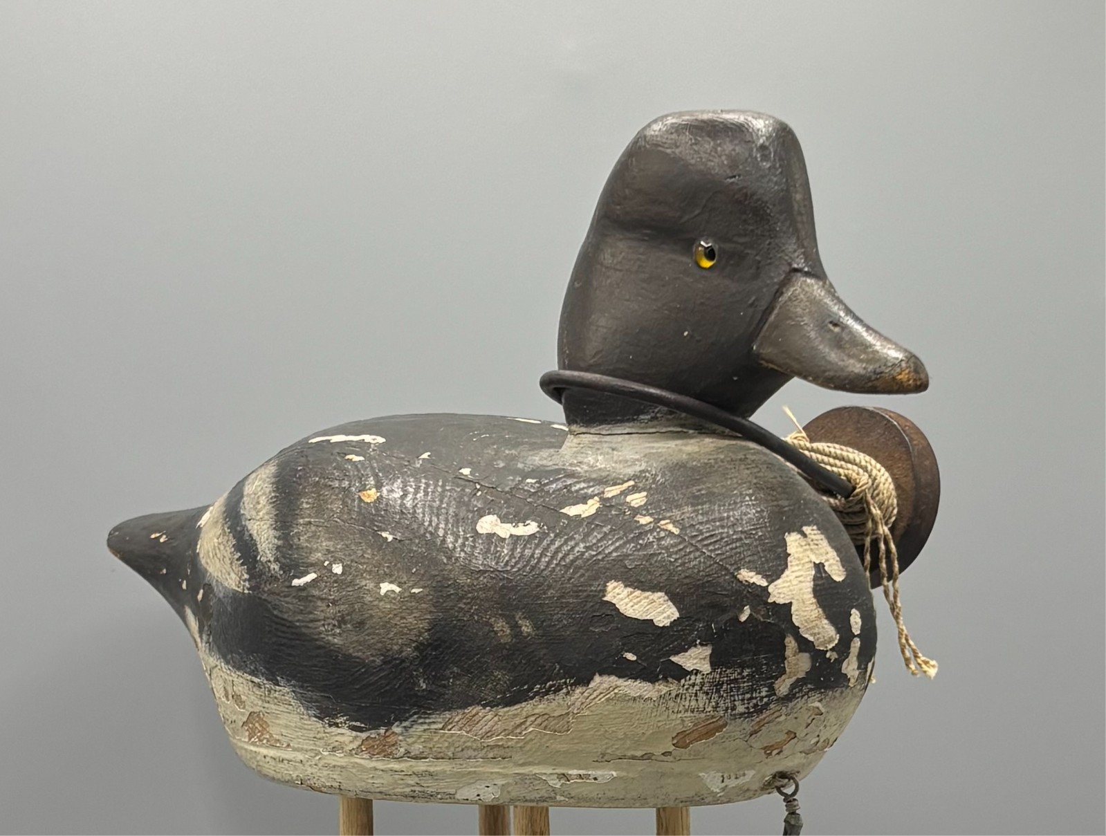 **EARLY*ALEX BAY/CLAYTON NY GOLDENEYE ANTIQUE DUCK DECOY *MOSTLY ORIGINAL PAINT*