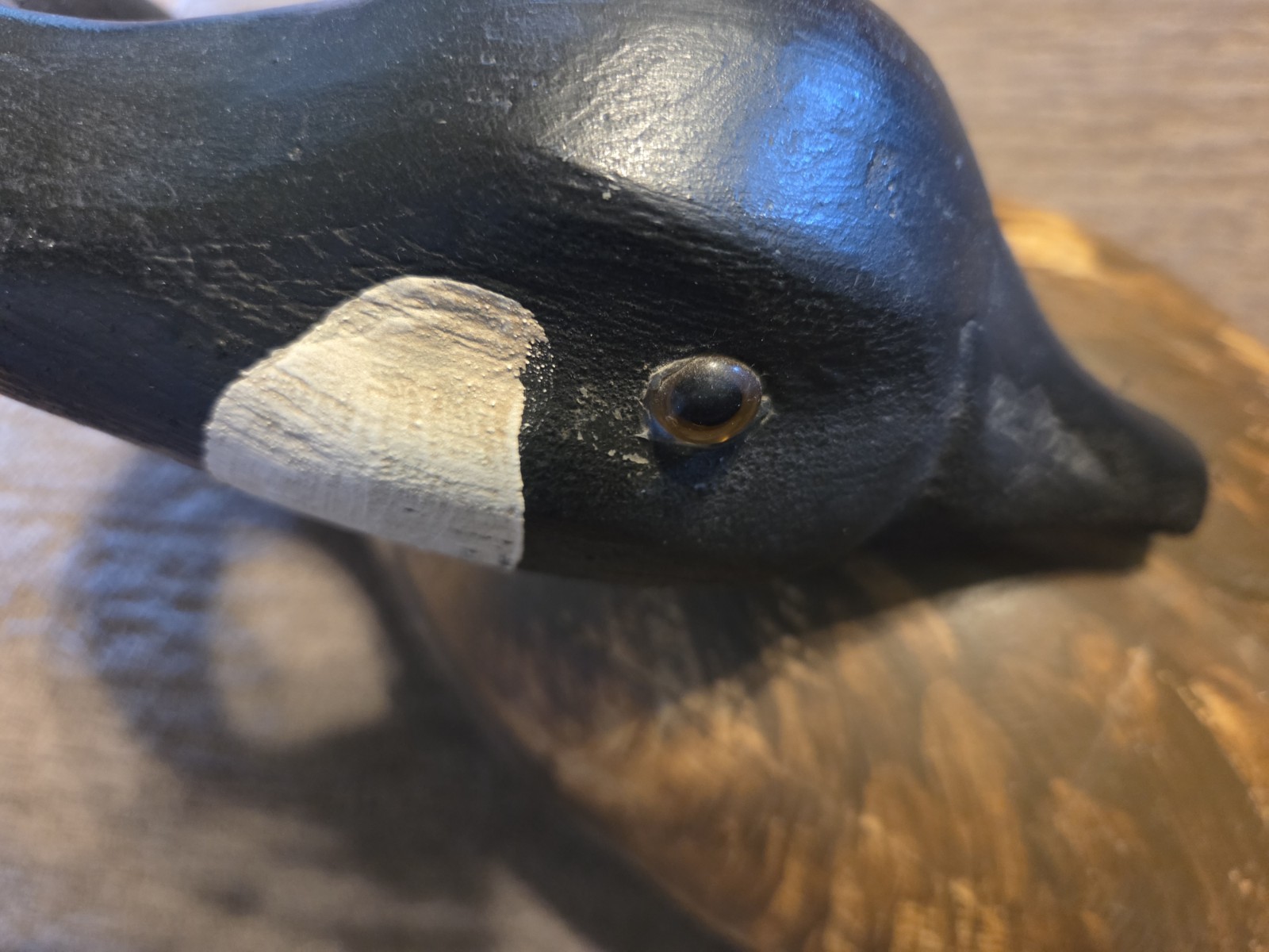 Hand Carved Wooden Canadian Goose Decoy 23 Inches Long