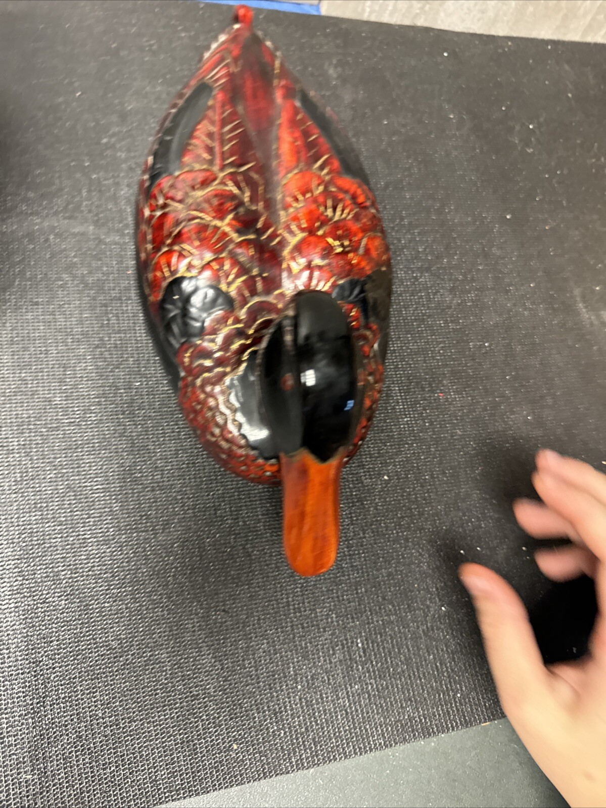 Original Pierre Dupont Duck Decoy Wood Carved Hand Made France Gd2