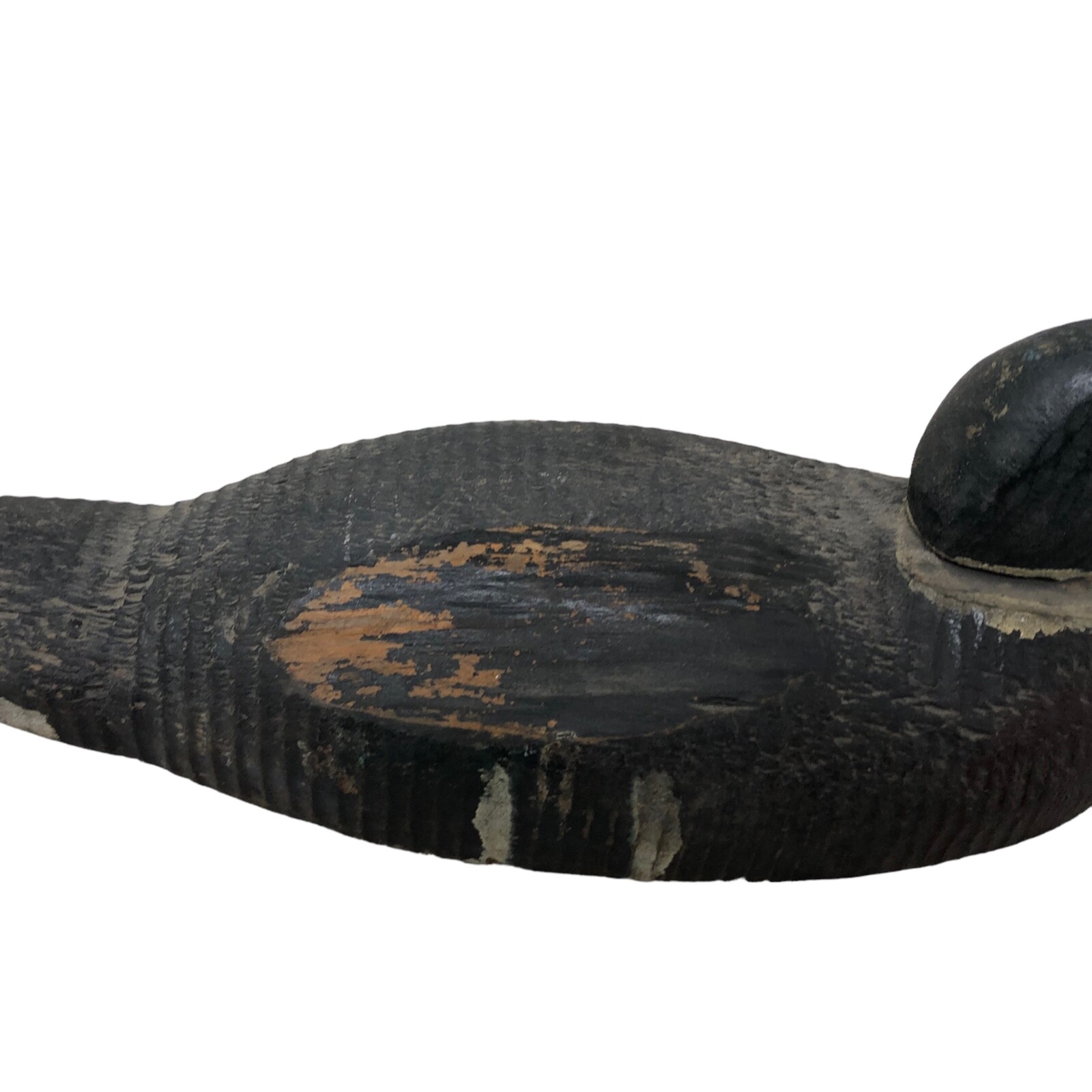 VTG Wood Mallard Duck Decoy Marked Victor Movable Head Glass Eyes