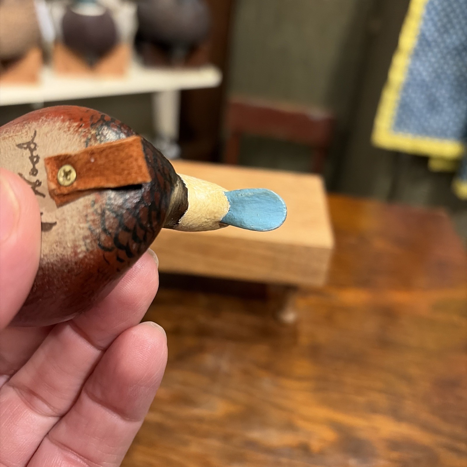 Vintage Minty Miniature Ruddy Duck Decoy By John Wood Venice, Florida Original