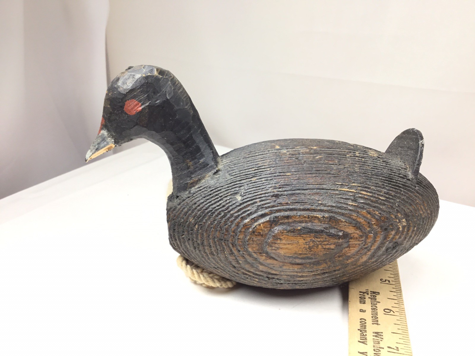 Vintage Wooden Duck Decoy w/ weight