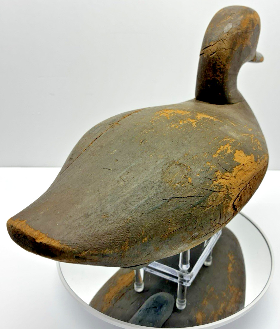 Paul Gibson (1902-1984) Gunning Redhead Decoy Stamped “x” Vintage Upper Bay, MD