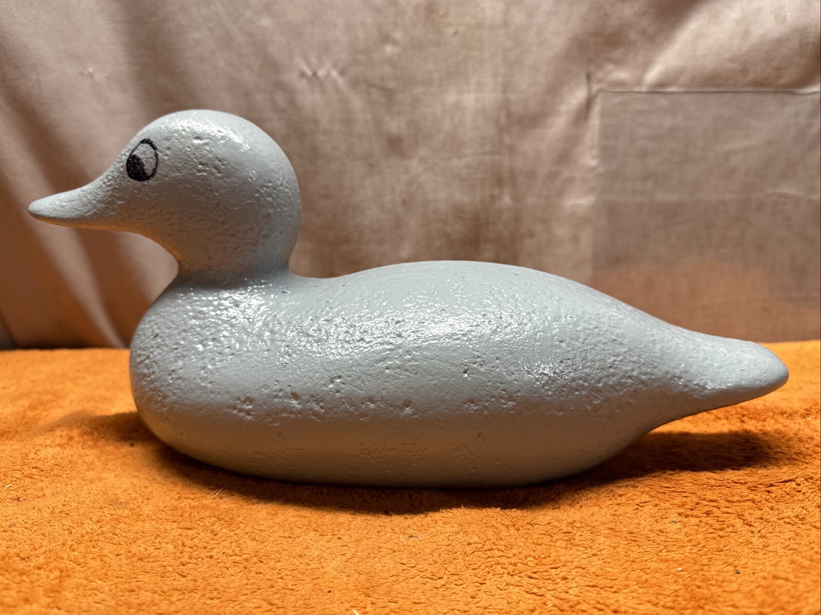 X•Vintage Rare Cast Iron Duck Decoy Doorstop