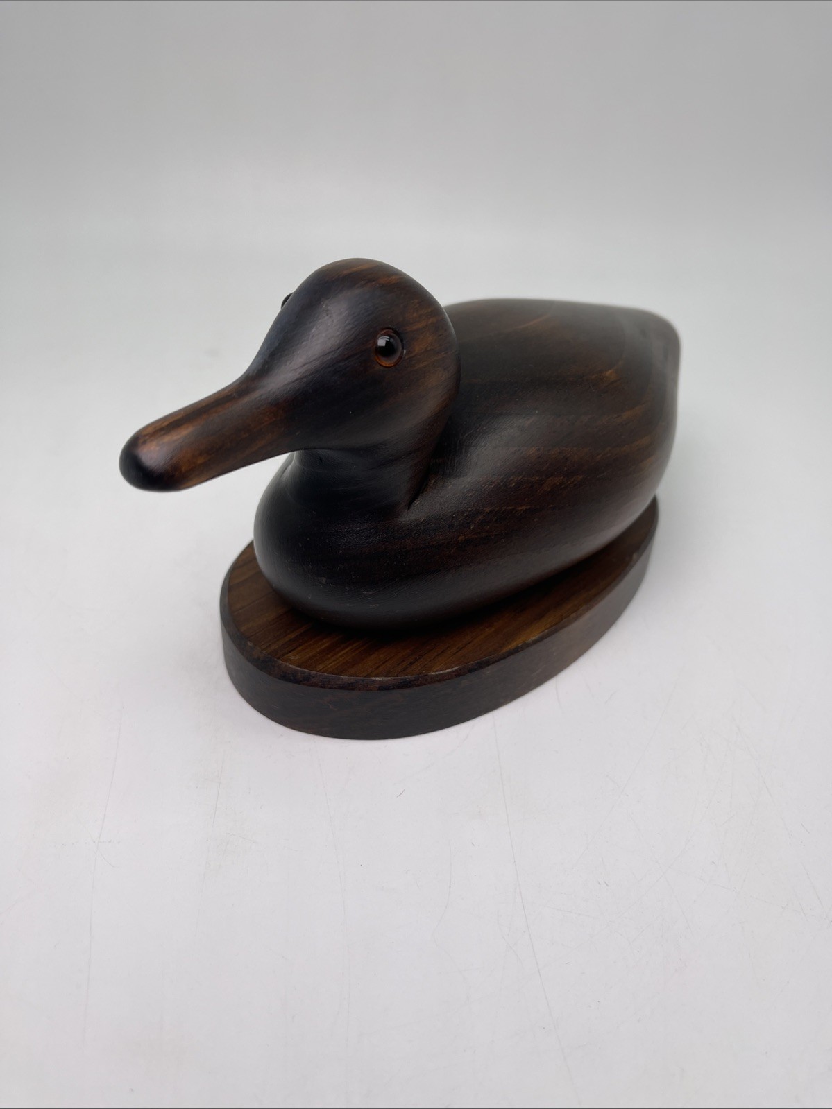 Pre Owned Vintage Remarkable Hand Made Wooden Mallard Duck The Decoy Shop