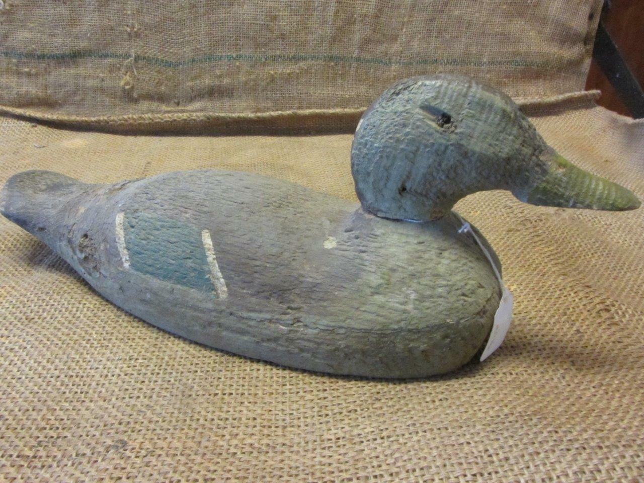 Vintage Wooden Duck Decoy Antique Old Hunting Wood Gun Geese Hunt 7107
