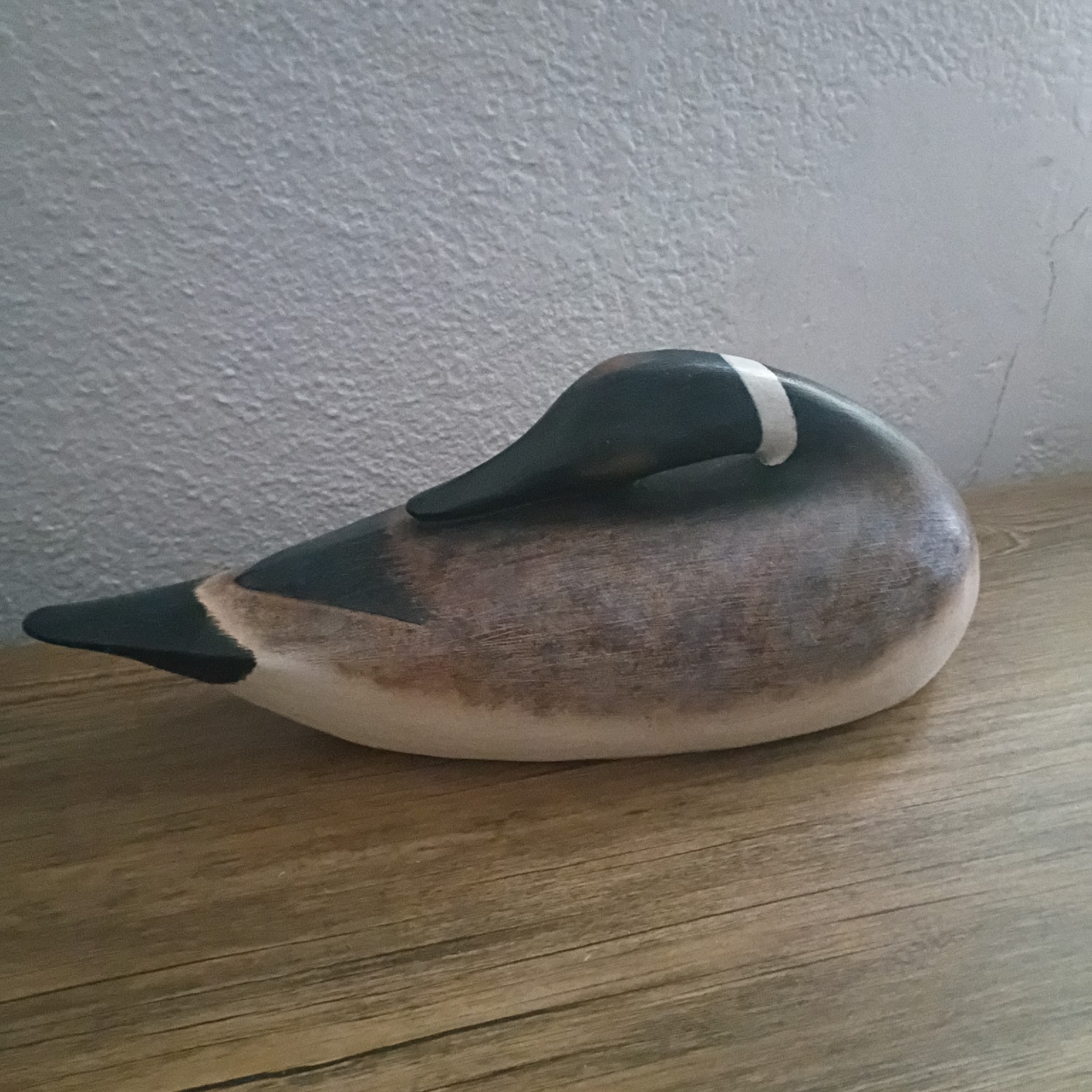 Vintage goose Decoy Figurine 12″ Faux Carved Wood Resin Country Home Decor