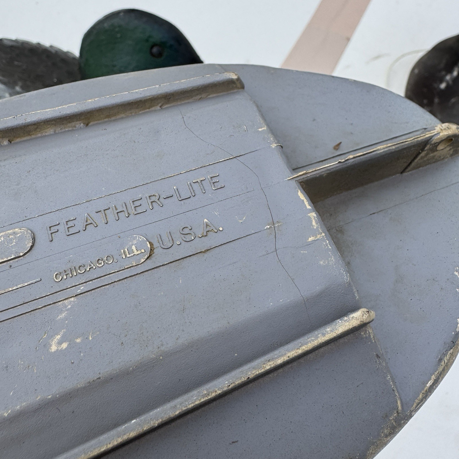 Lot of 3 Duck Decoys Sport Plast Germano Drake Mallard Feather Lite Deluxe Italy