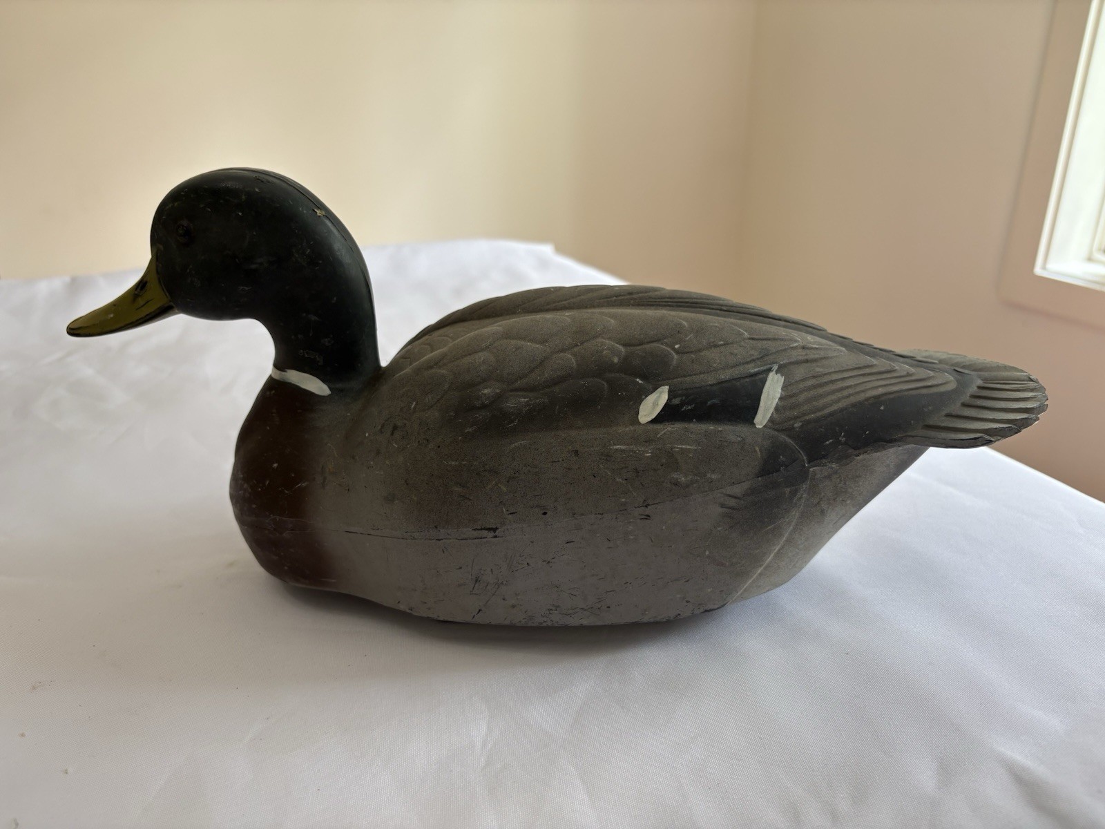 Vintage Ozark Feather Lite Deluxe Duck Decoy Great Display