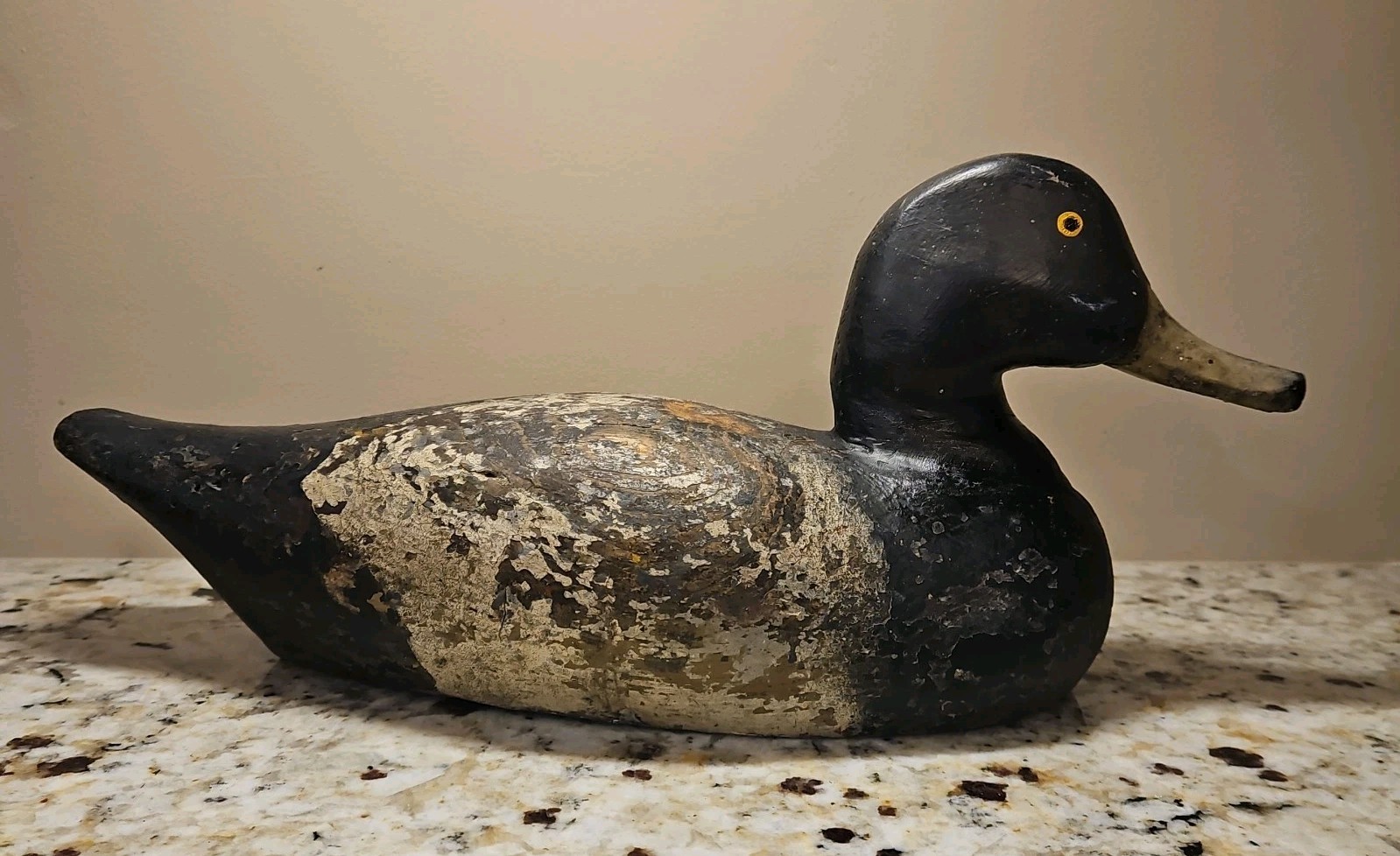 Vintage BLUE BILL Duck Decoy, solid wood, Retired Working decoy, Maryland
