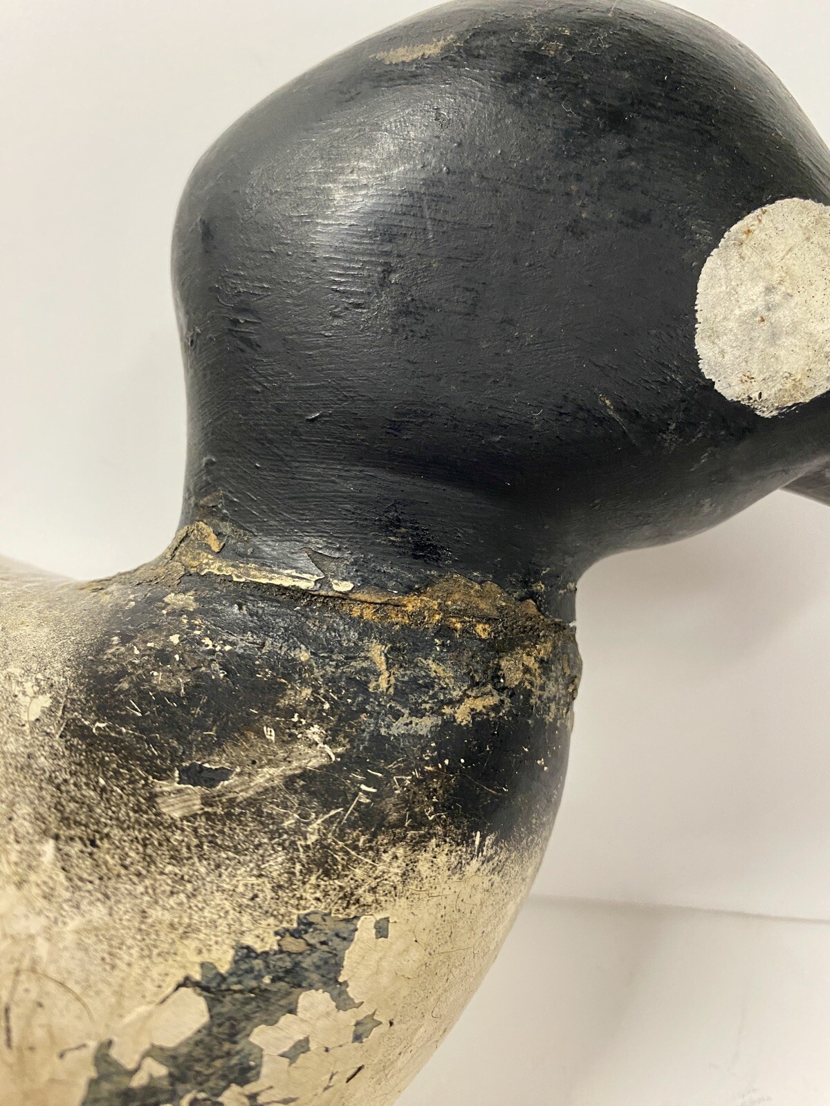 Carved Goldeneye Duck Decoy, Possibly Early Whitney, Unsigned, Weighted Keel.