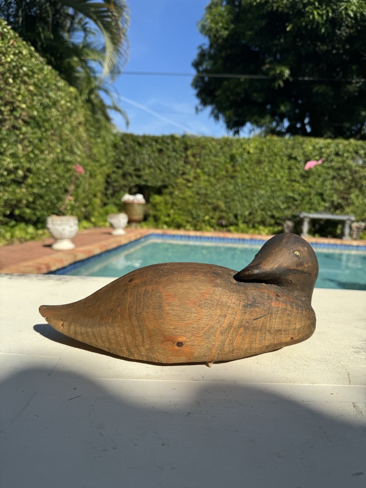 Antique Rustic Chesapeake Maryland Hand Carved 11” Wood Decoy