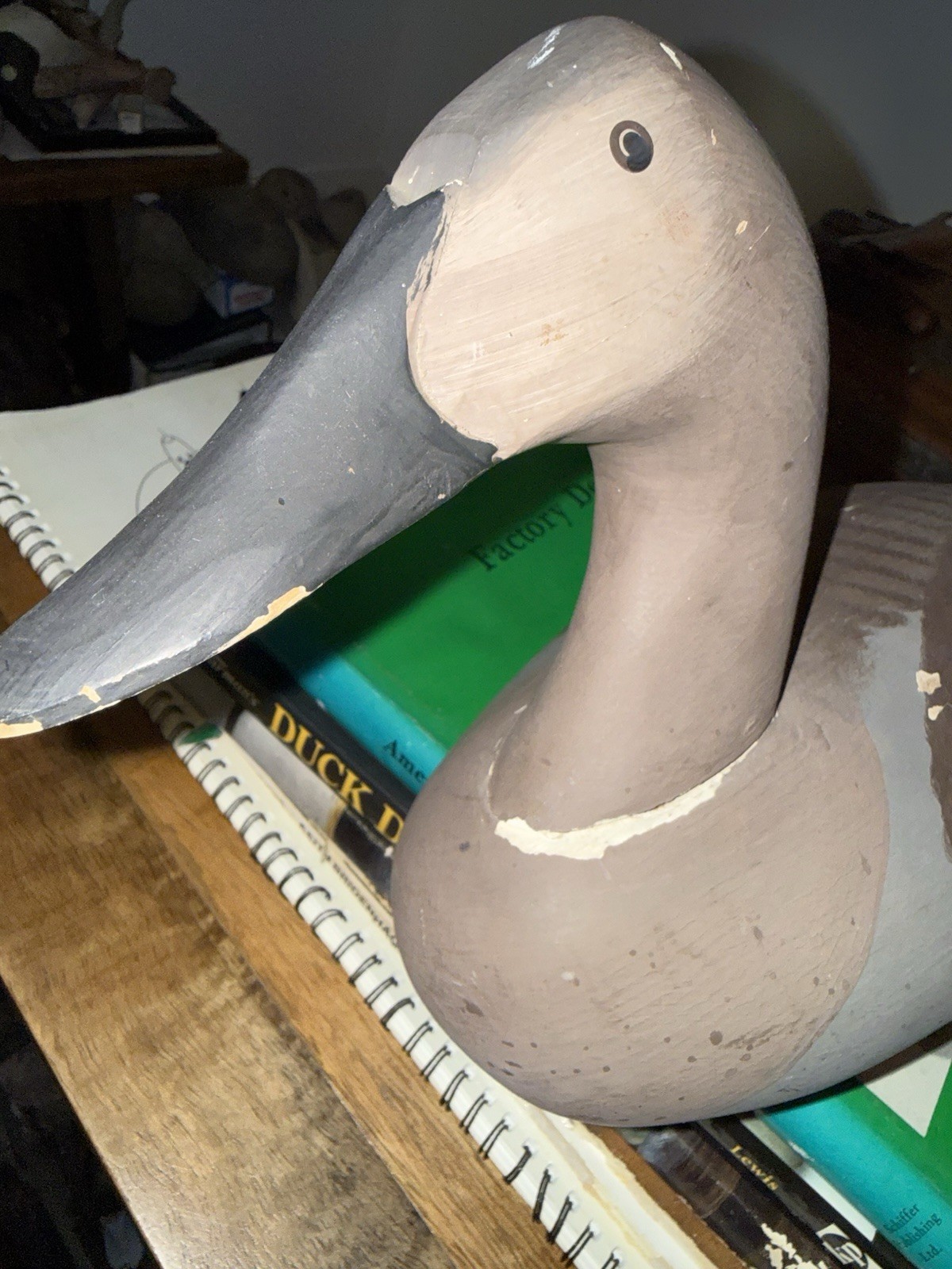 Capt. Harry Jobes 1983 Hen Canvasback high head duck decoy solid body vintage
