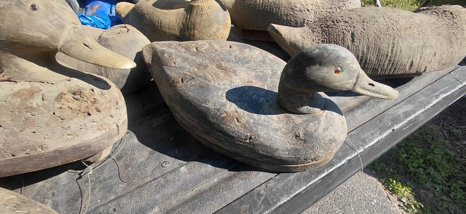 12 Wildfowler Decoy Factory Cork Duck Decoys, 1940s. Malard, Black duck, Pintail