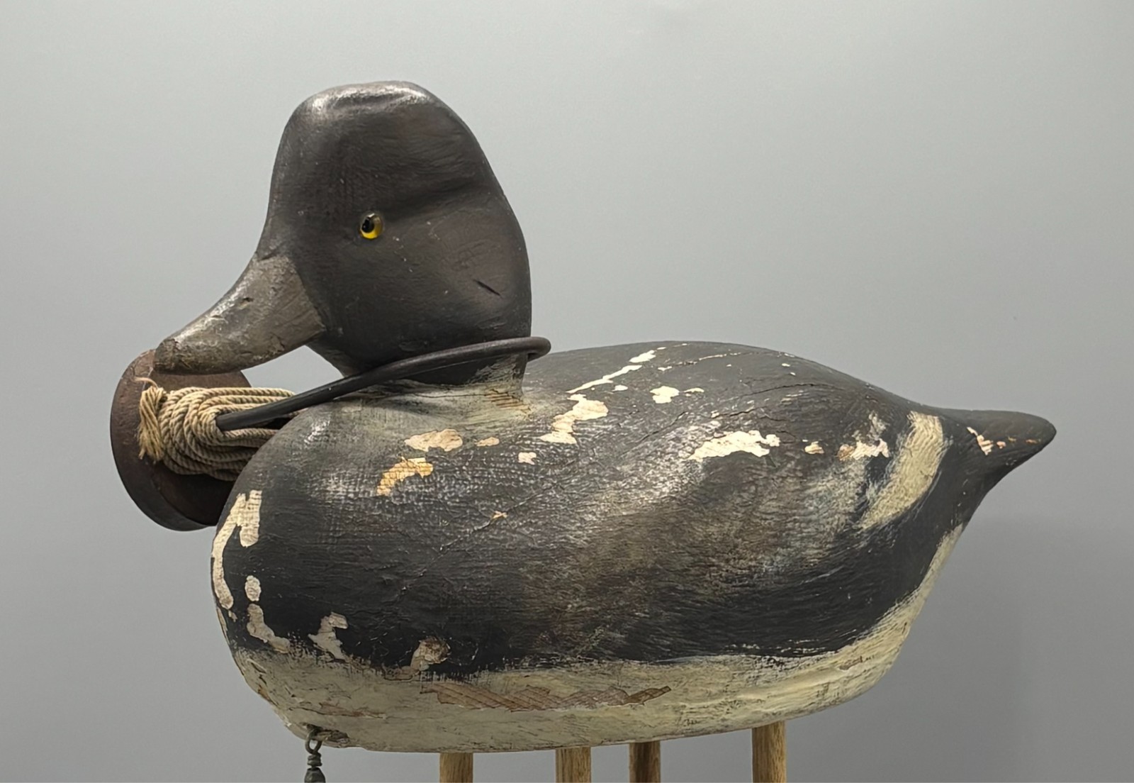 **EARLY*ALEX BAY/CLAYTON NY GOLDENEYE ANTIQUE DUCK DECOY *MOSTLY ORIGINAL PAINT*