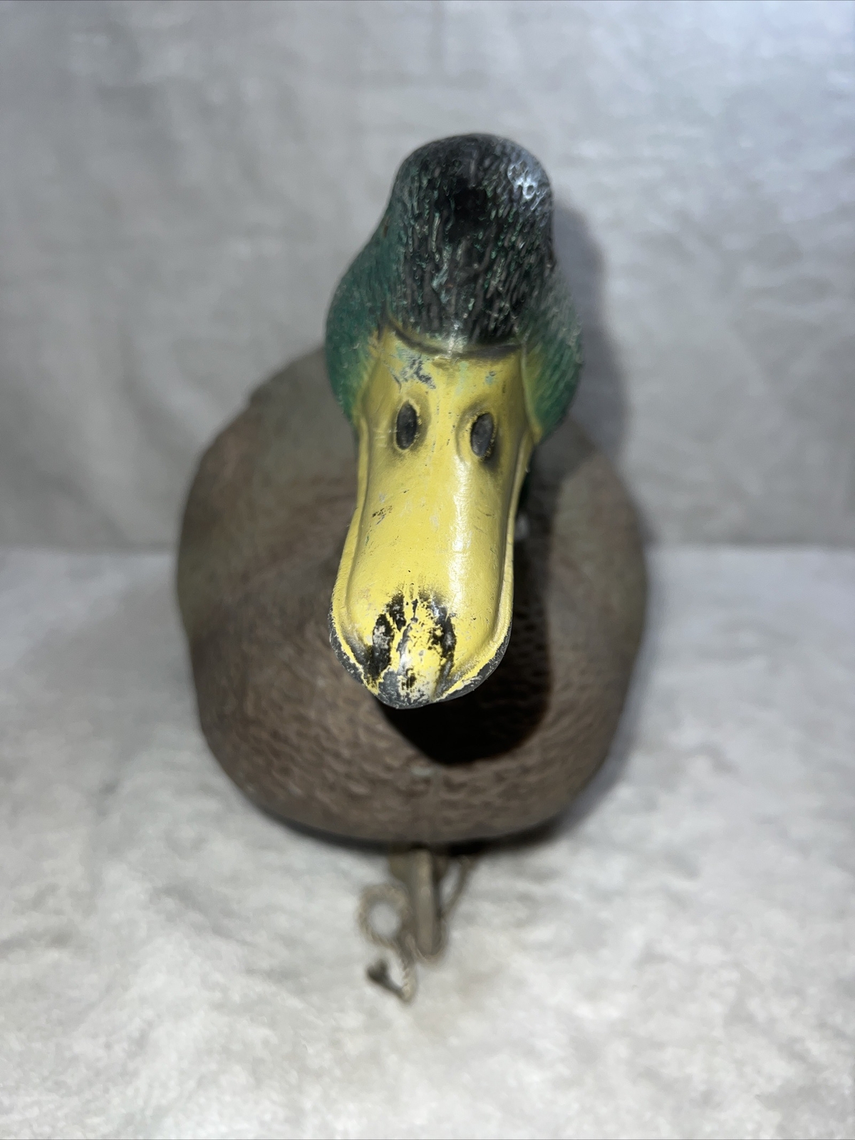 Vintage DUCK DECOY Plastic 15” Mallard Drake